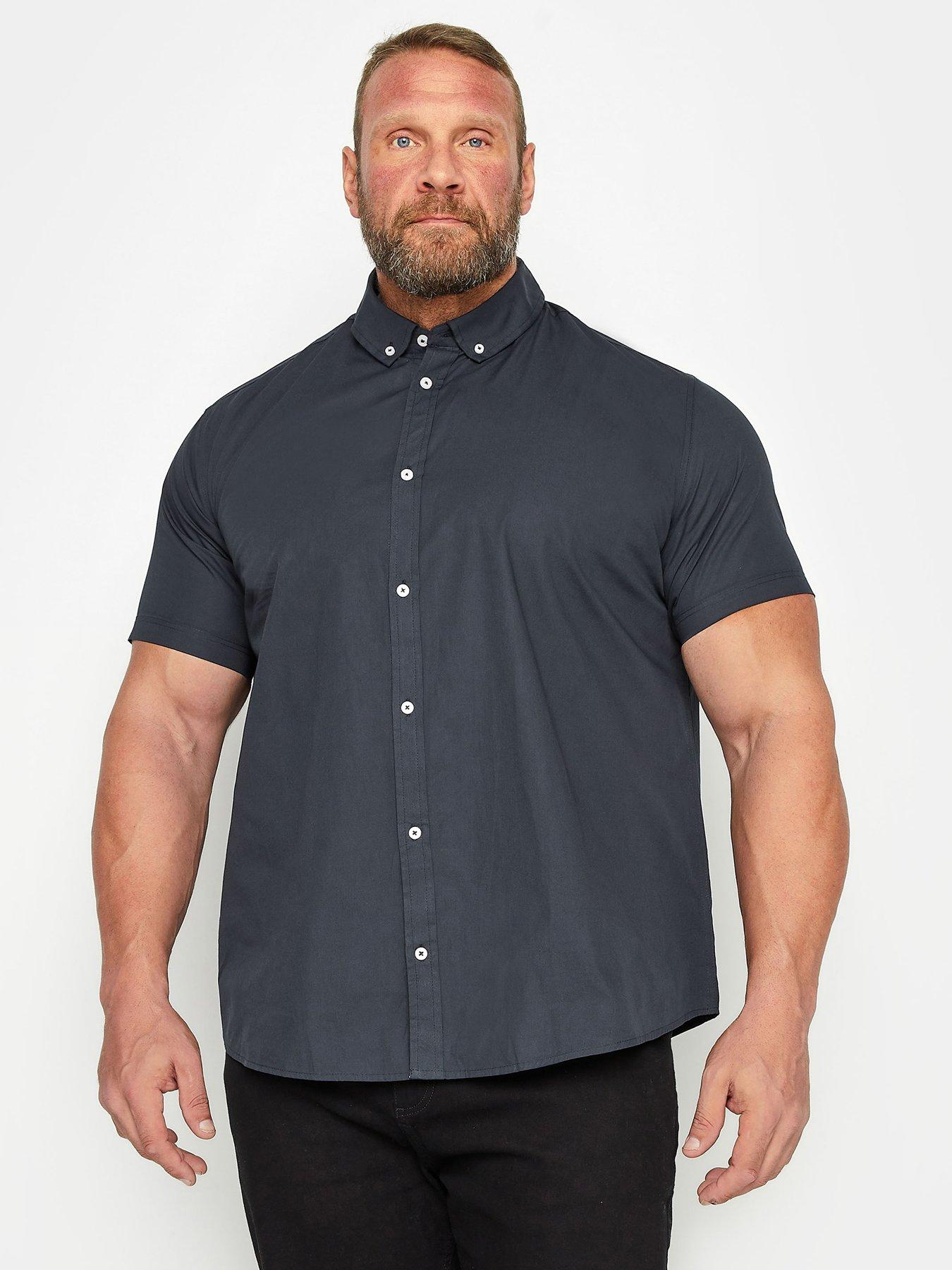 BadRhino Bre Short Sleeve Poplin Shirt - Navy