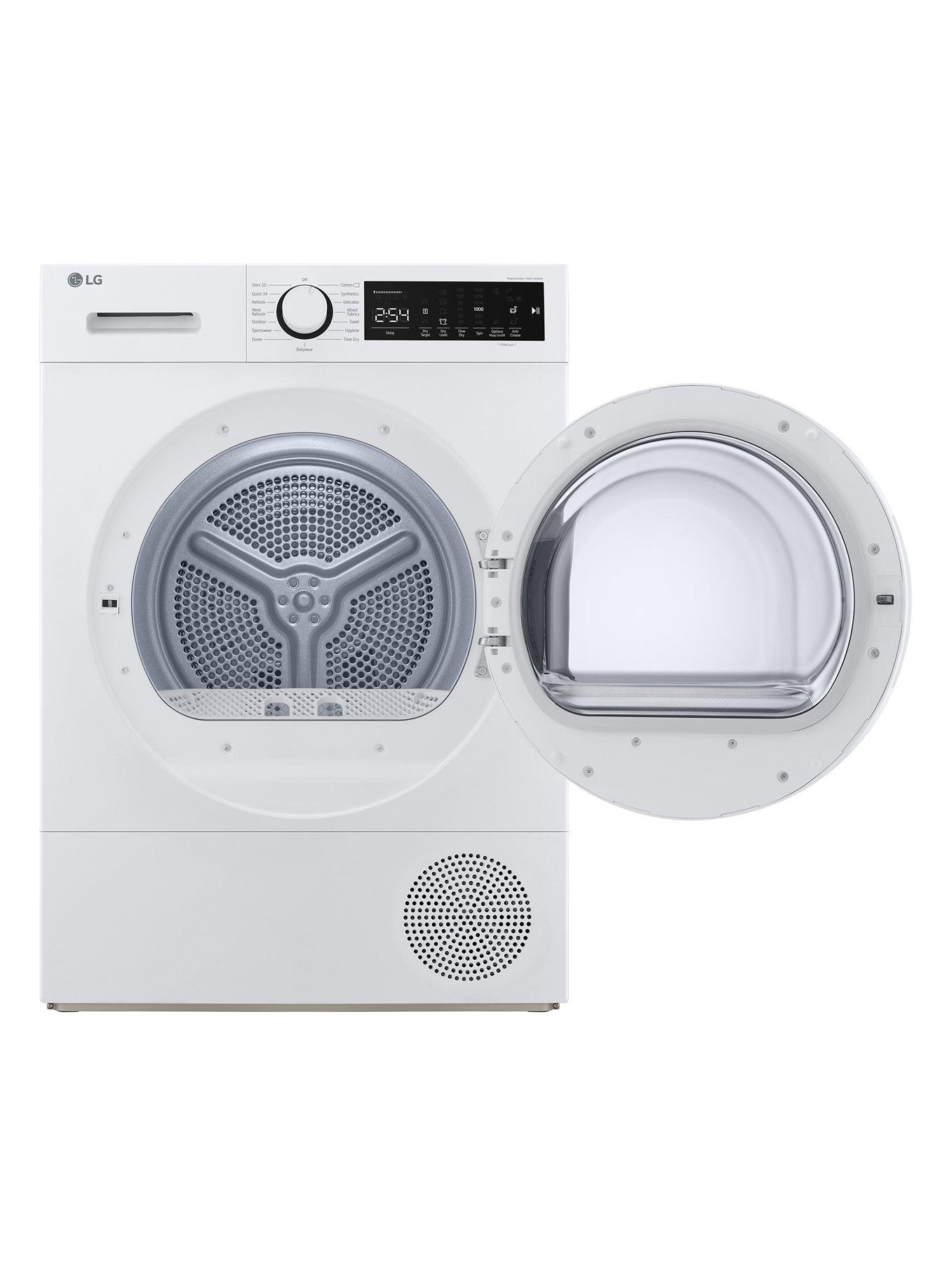  image of lg-fdt208w-8kg-heat-pump-tumble-dryer-white-a-rated