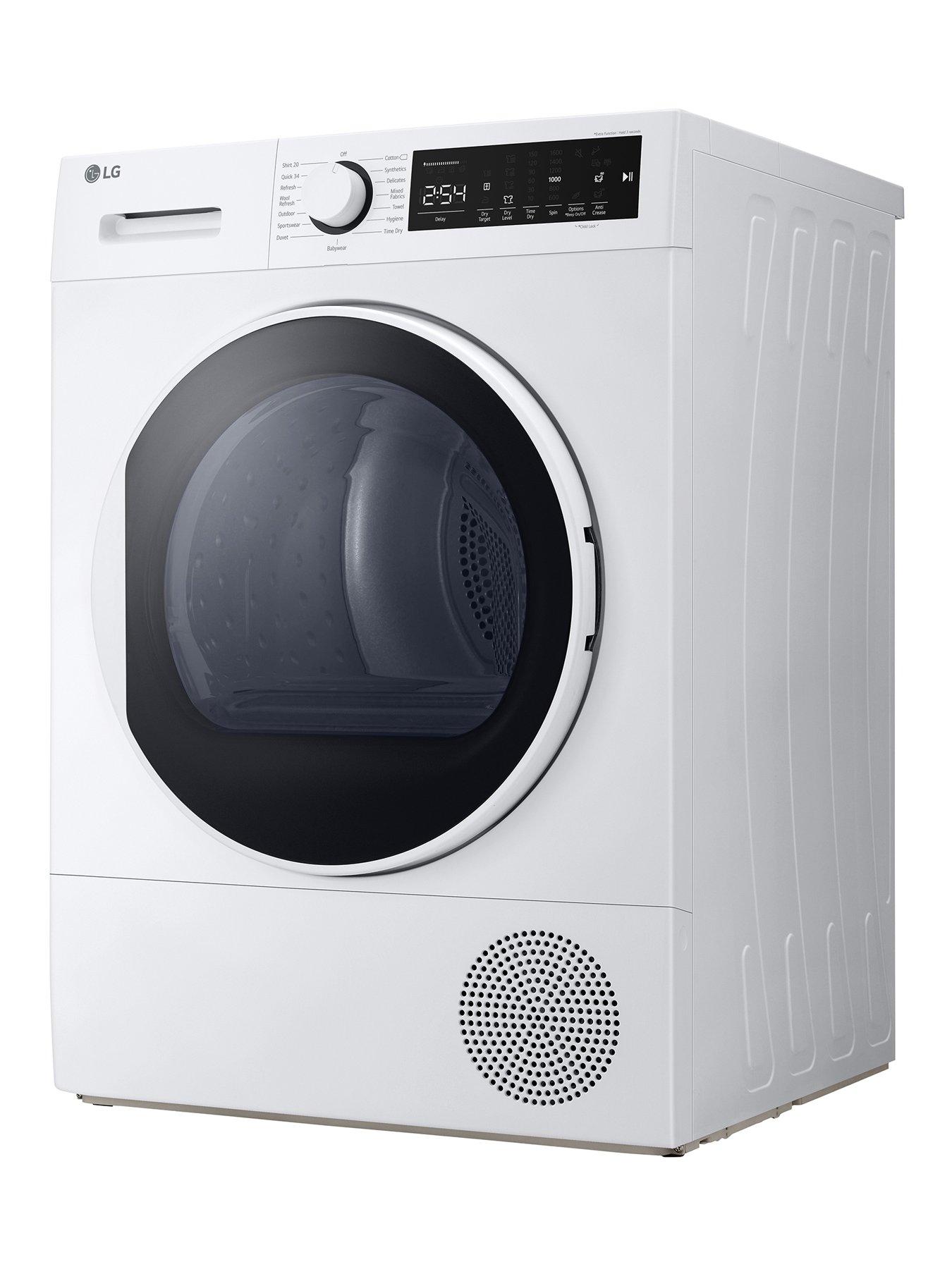  image of lg-fdt208w-8kg-heat-pump-tumble-dryer-white-a-rated