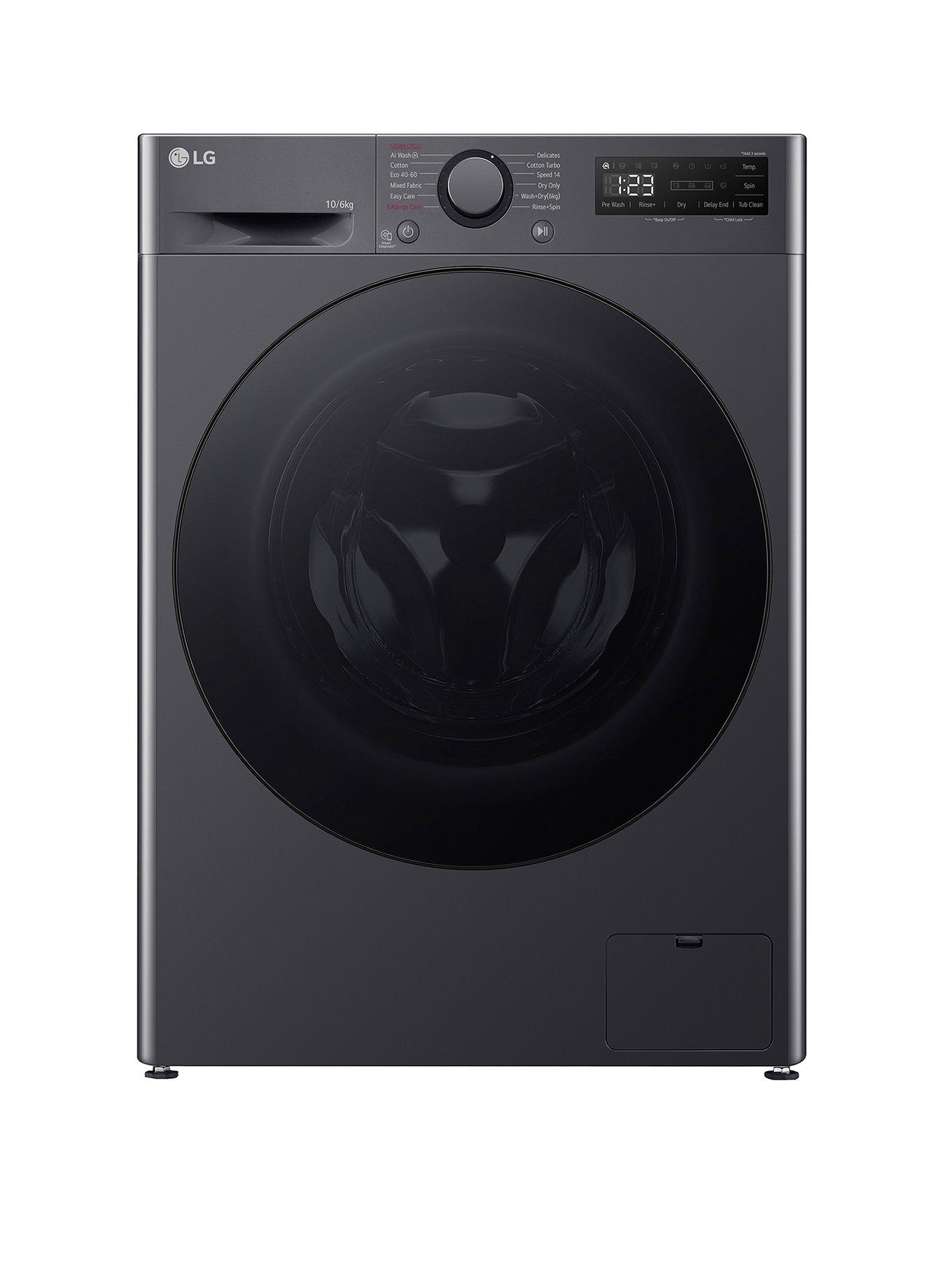 LG TurboWash FWY606GBLN1 10kg Wash, 6kg Dry, 1400 Spin Washer Dryer - Slate Grey