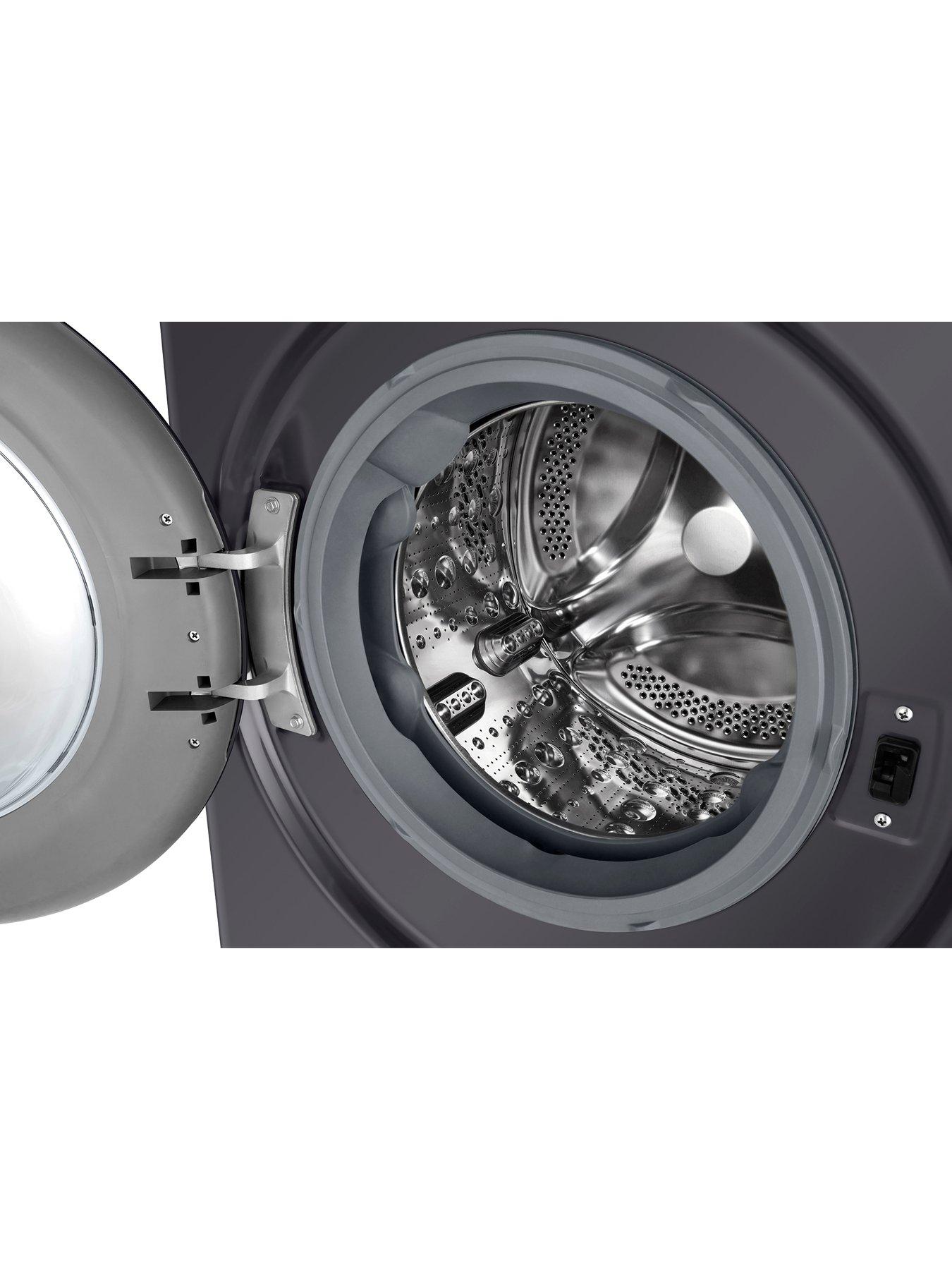  image of lg-turbowash-fwy606gbln1nbsp10kg-wash-6kg-dry-1400-spin-washer-dryer-slate-grey