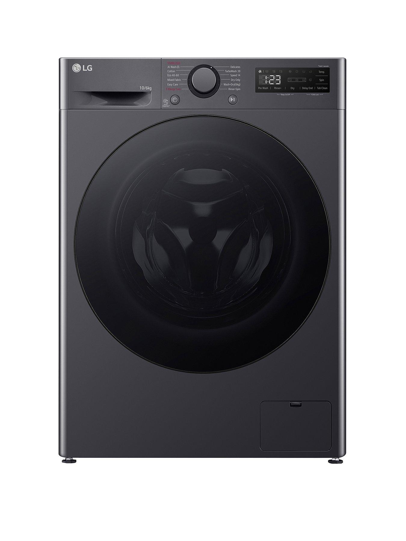 LG TurboWash 360 FWY706GBTN1 10kg Wash, 6kg Dry, 1400 Spin Washer Dryer - Slate Grey