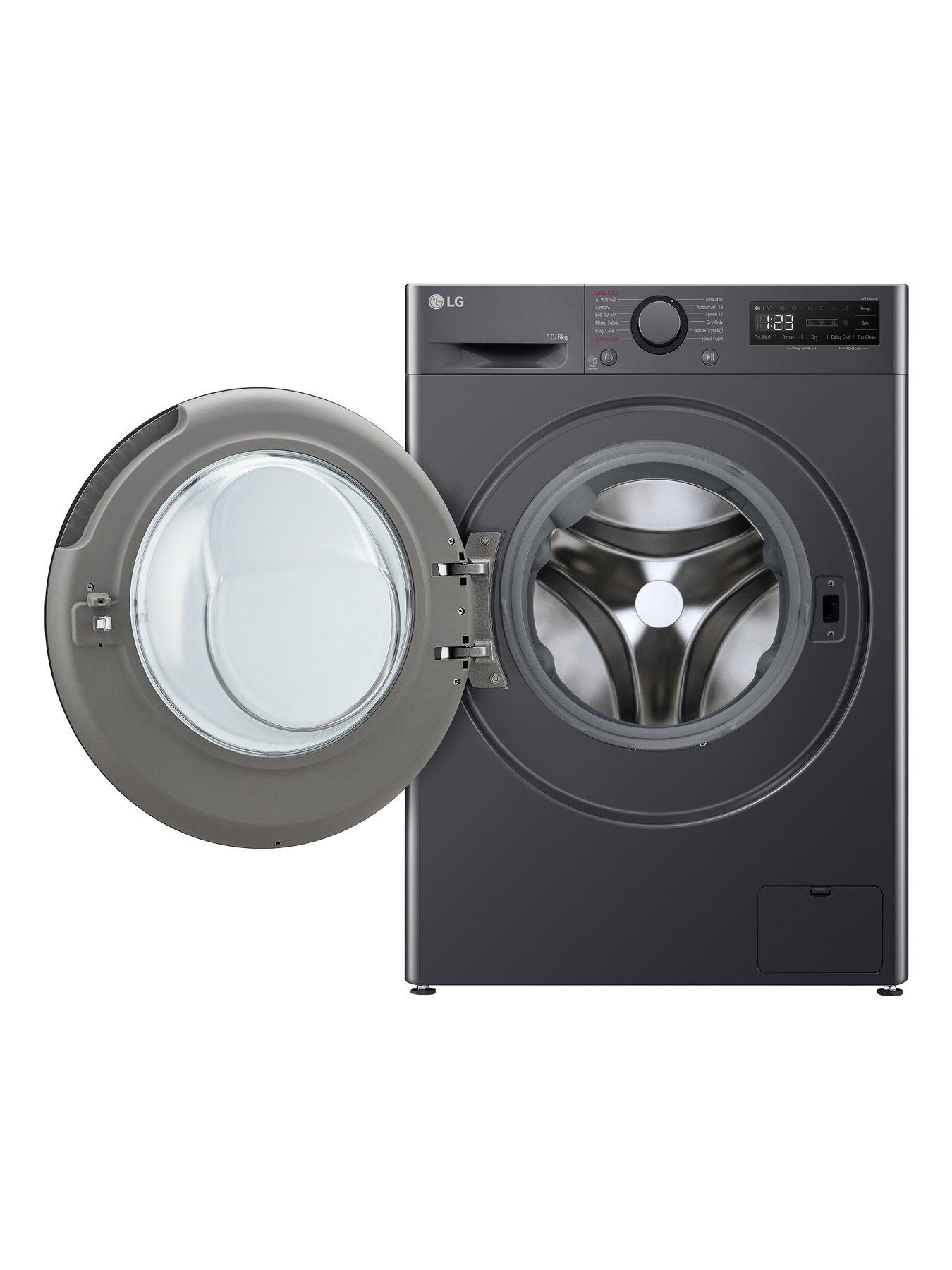  image of lg-turbowashnbsp360-fwy706gbtn1-10kg-wash-6kg-dry-1400-spin-washer-dryer-slate-grey