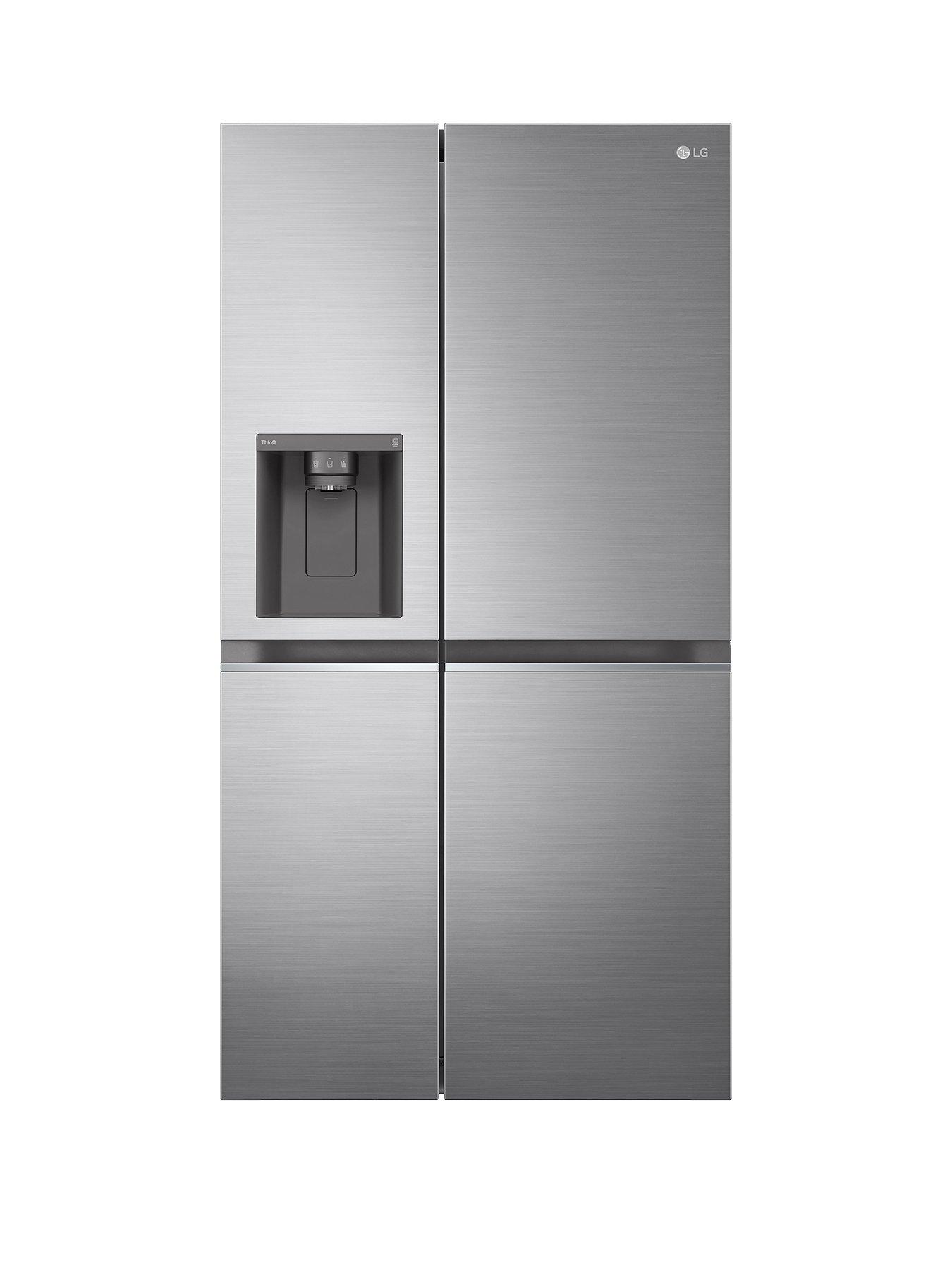lg-naturefresh-gslv70pztd-side-by-sidenbsp-wifinbspfridge-freezer-with-water-amp-ice-dispensernbsp--shiny-steel-635l