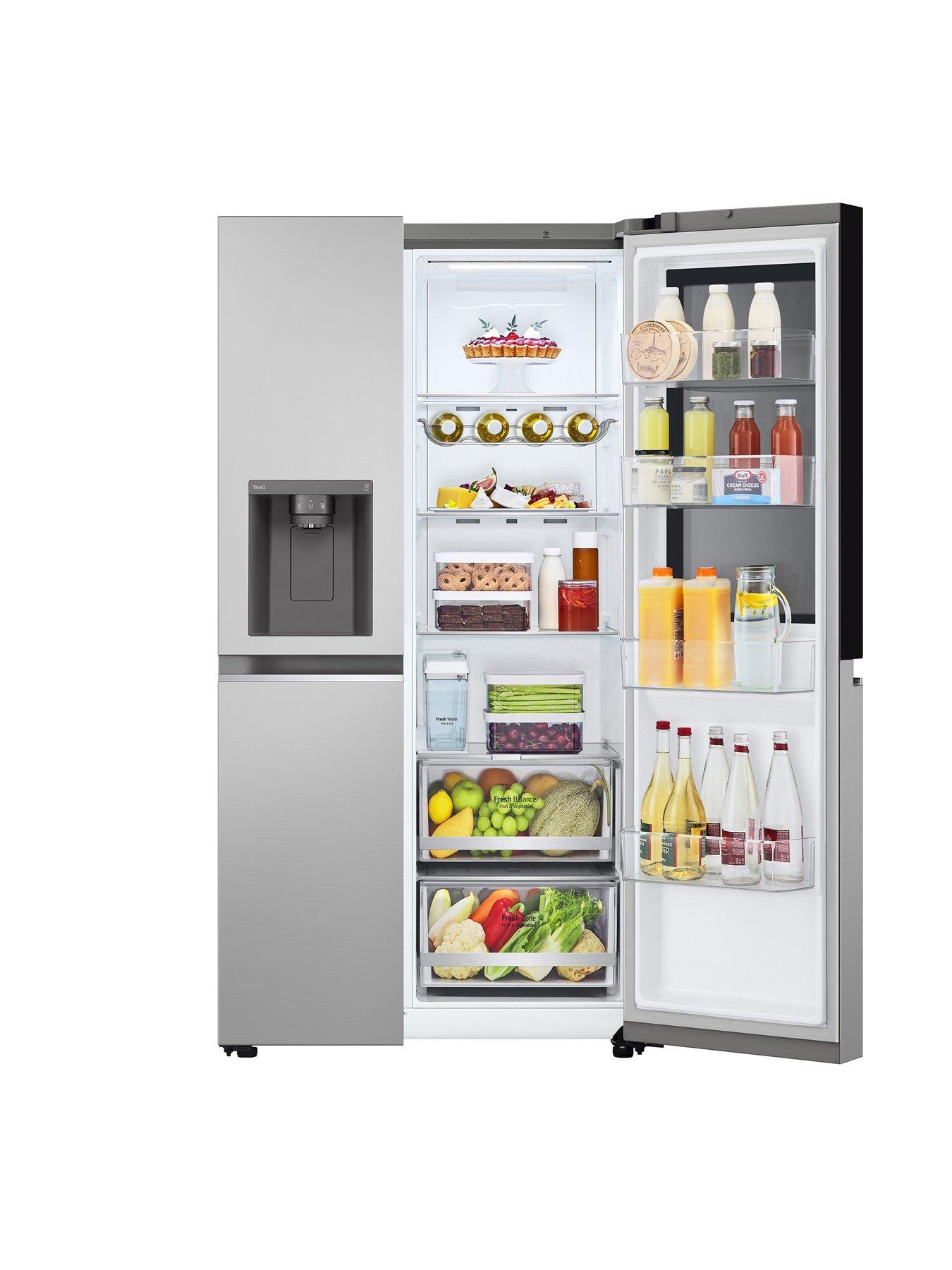 Image 4 of 7 of LG InstaView GSGV81PYLL Side-by-Side American&nbsp;Fridge Freezer with Non-Plumbed Water &amp; Ice Dispenser - Prime Silver - 635L - E Rated