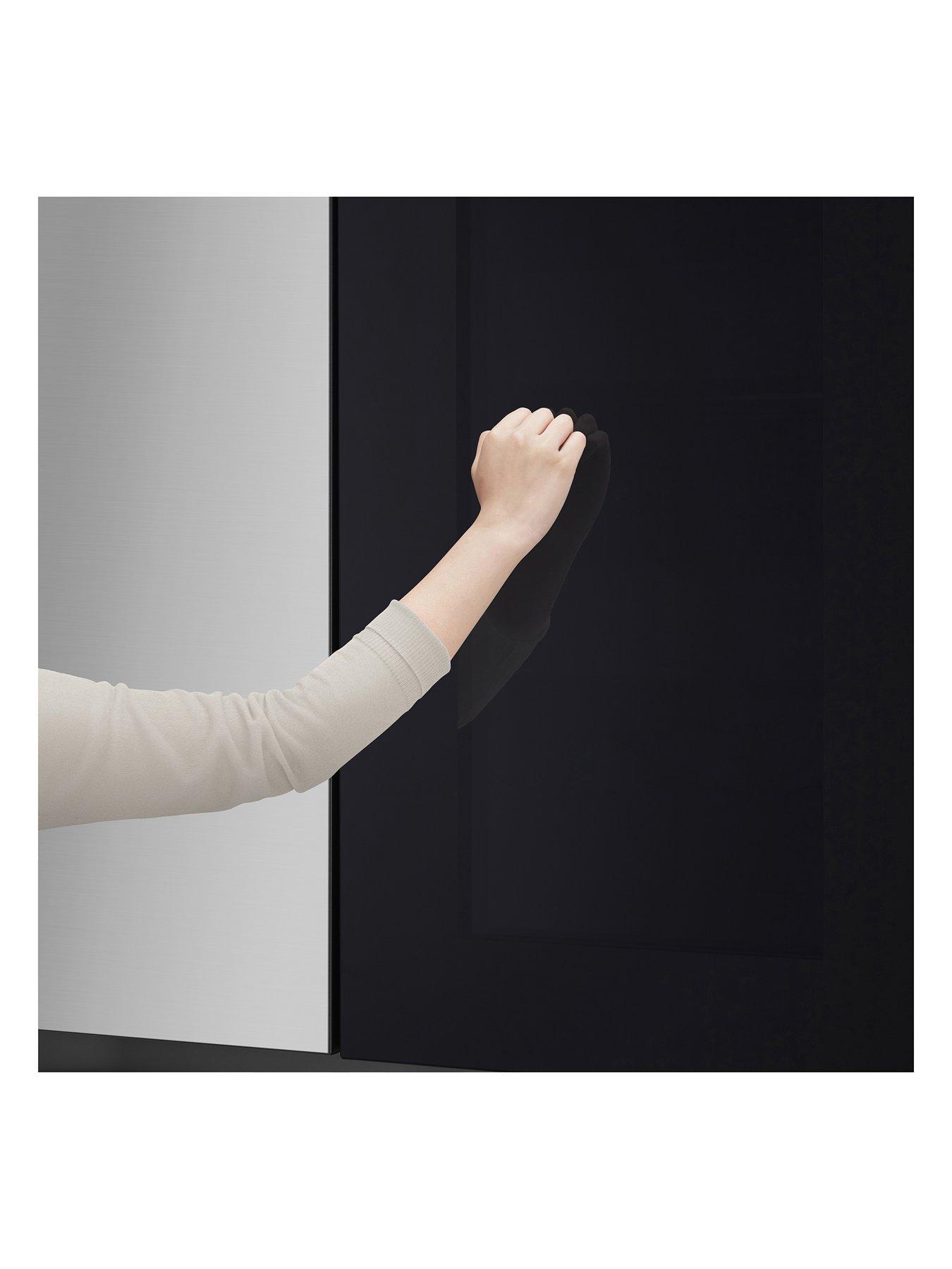  image of lg-instaview-gsvv80pyll-side-by-side-6040-americannbspfridge-freezer-prime-silver-655l-e-rated