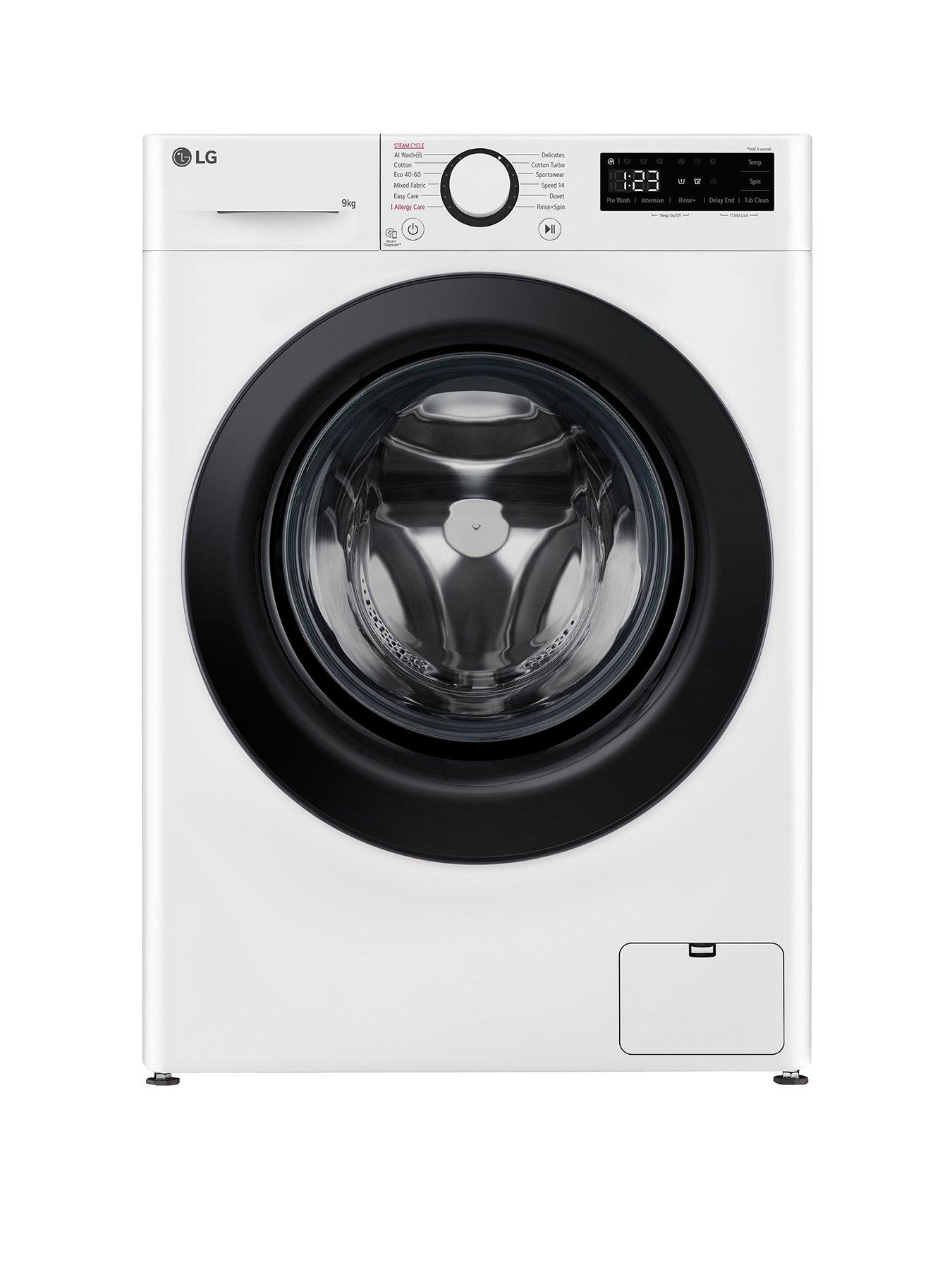  image of lg-turbowash-f2y509wbln1-9kg-load-1200-spin-washing-machine-white