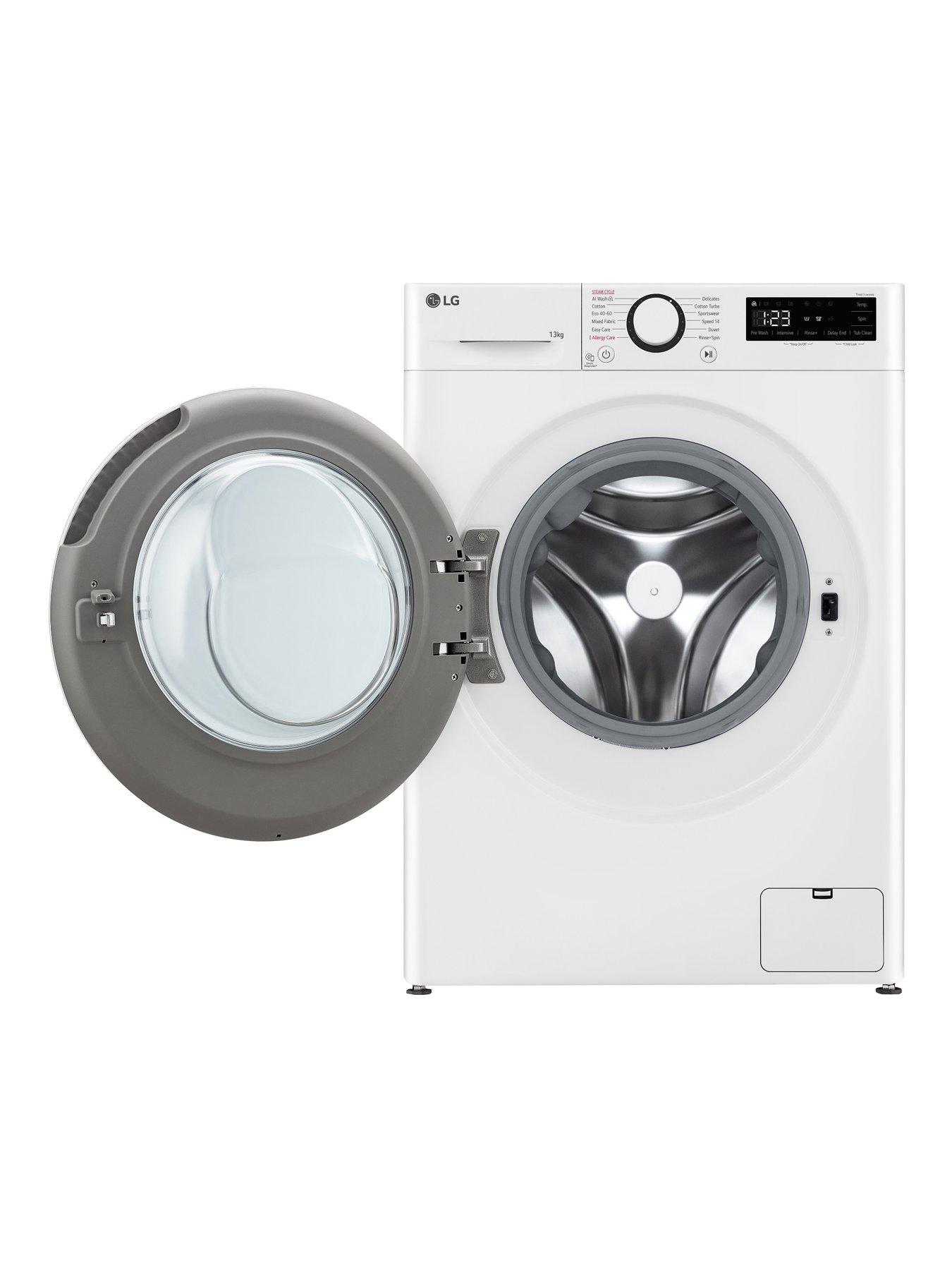 image of lg-turbowash-f4y513wwln1-13kg-wash-1400-spinnbspwashing-machine-white