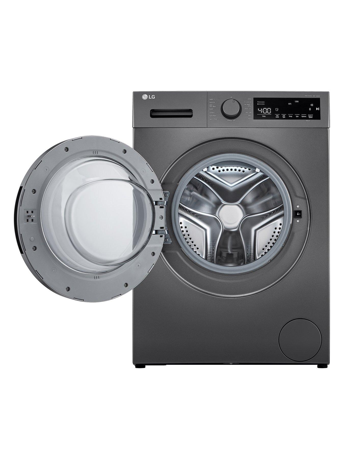 LG Steam F2T208SSE 8kg Washing Machine - Dark Silver | Littlewoods.com