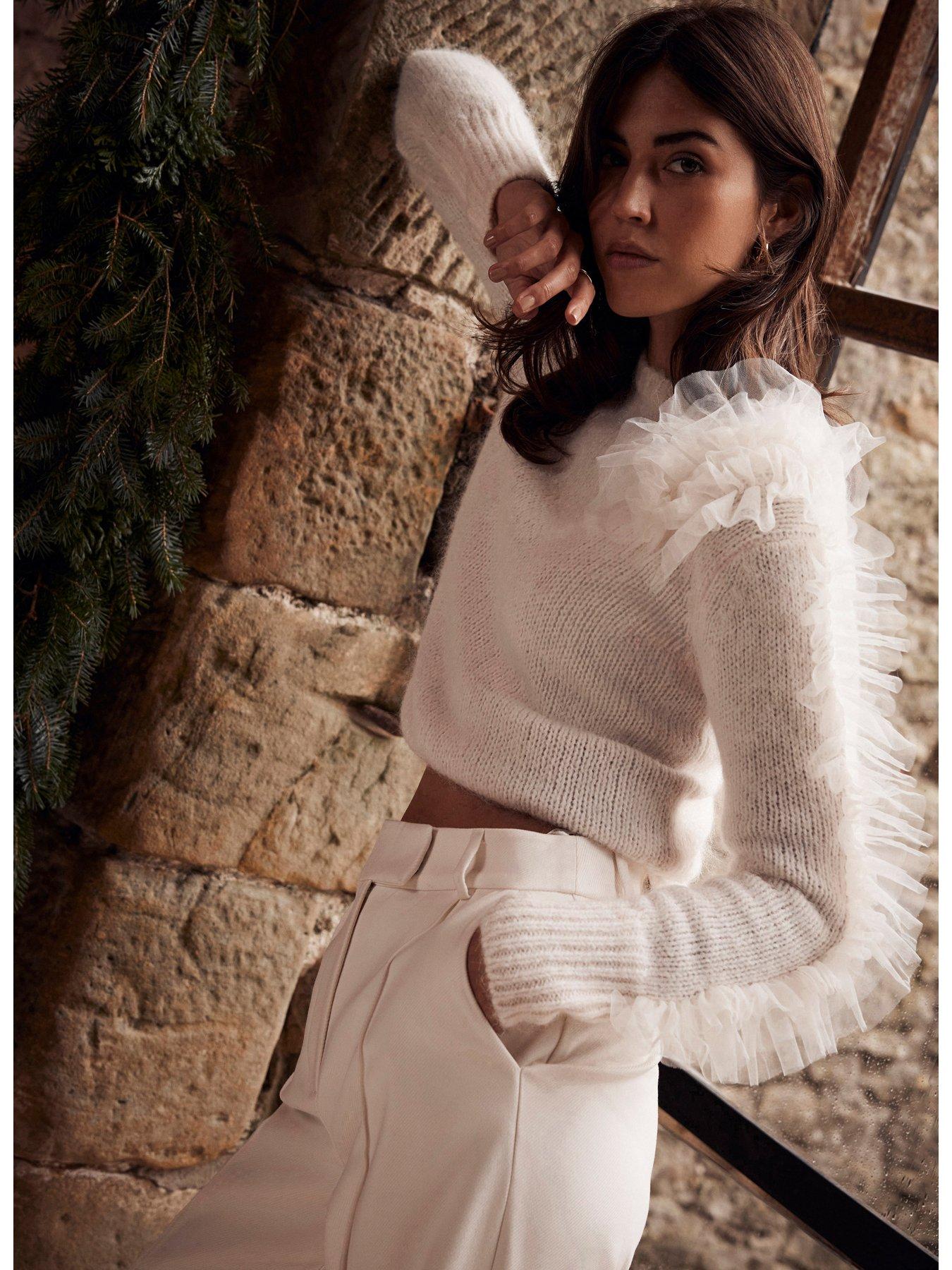 Mint Velvet Ivory Fluff Jumper