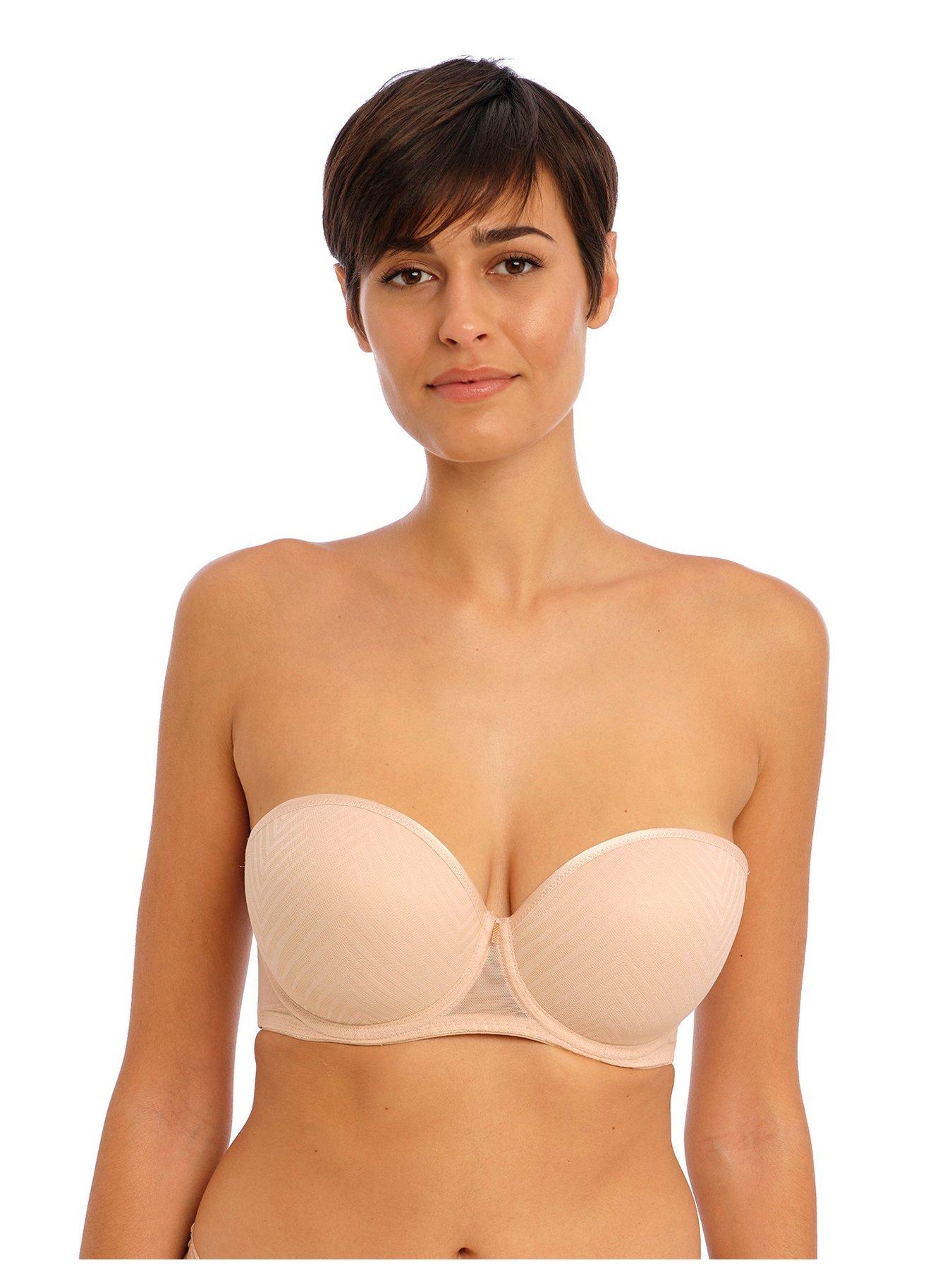 Elomi Smooth Moulded Strapless Seamless Underwire T-Shirt Bra - Black