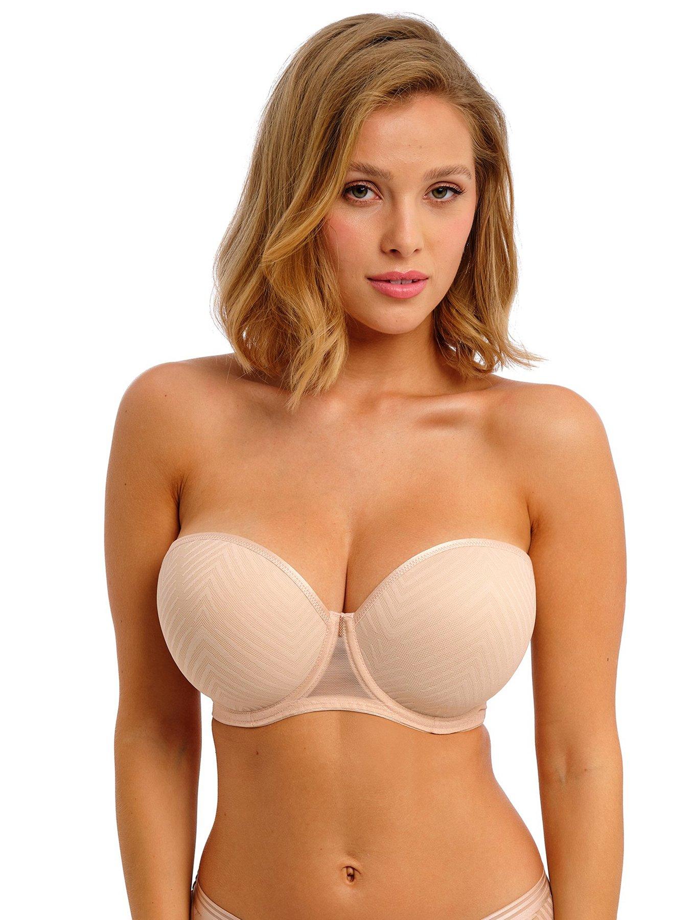 Elomi Smooth Moulded Strapless Seamless Underwire T-Shirt Bra - Black