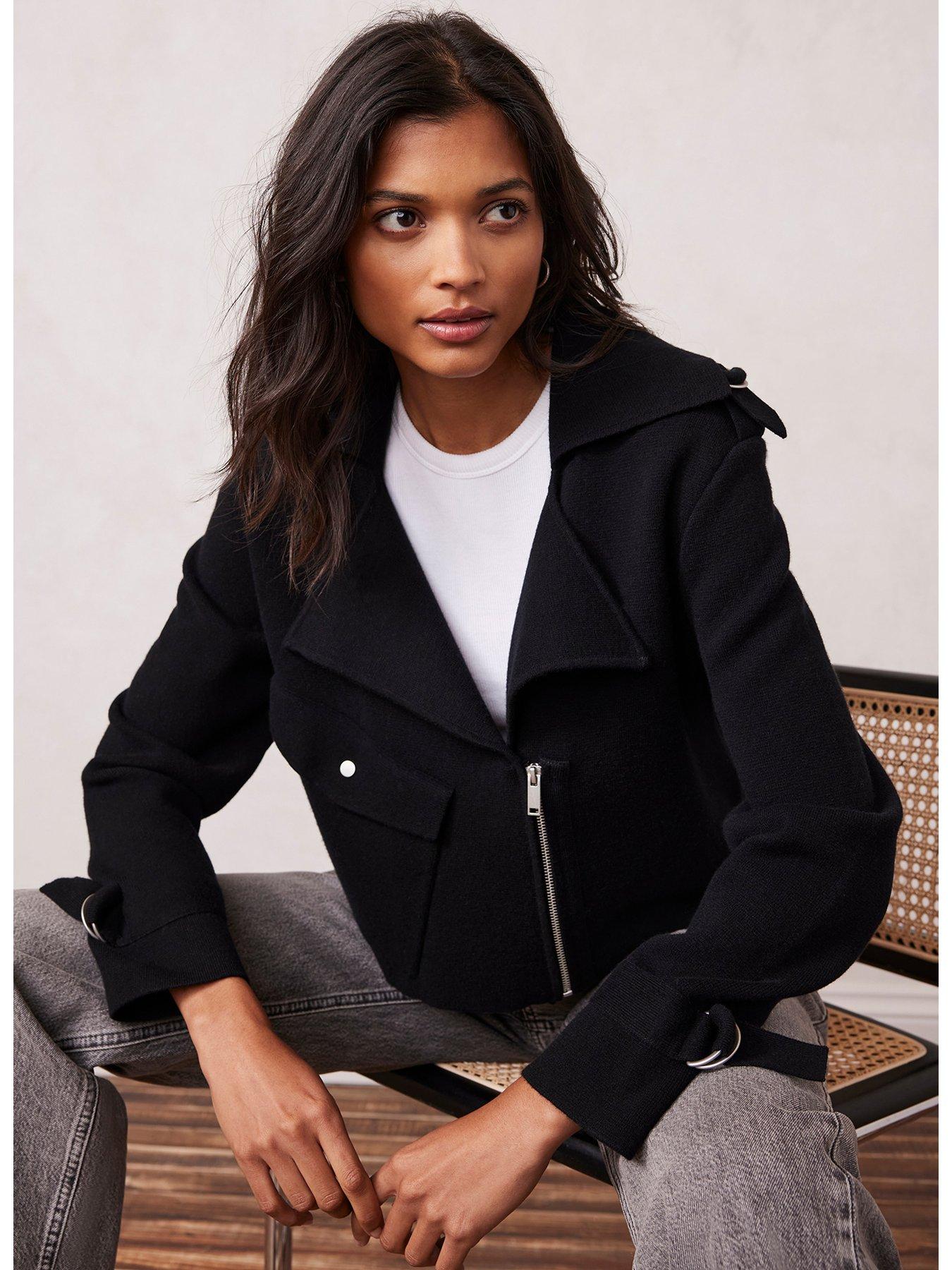 Mint velvet best sale black coat