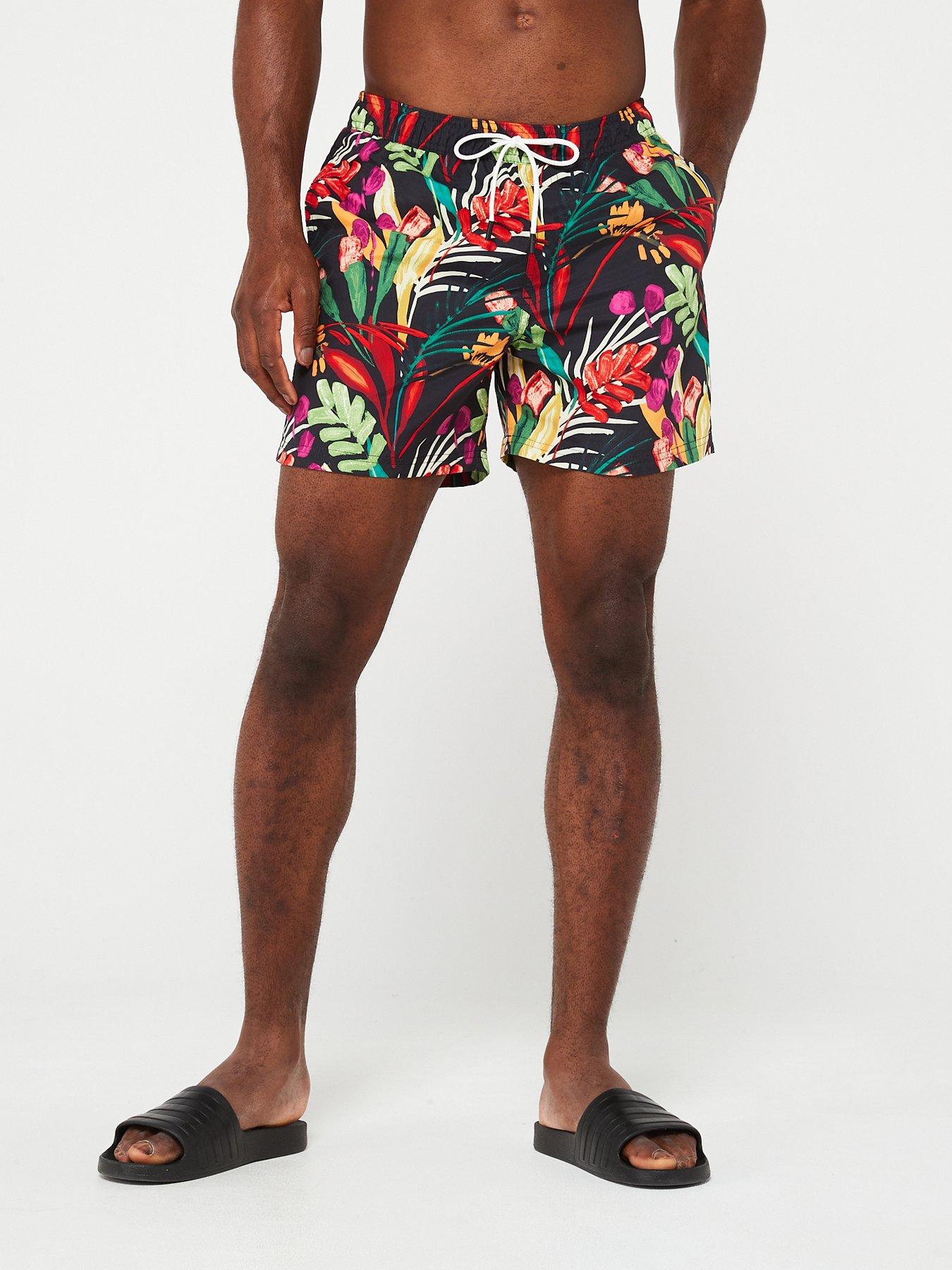 Jack Jones Jack Jones Fiji Tropical Print Swim Shorts Multi littlewoods