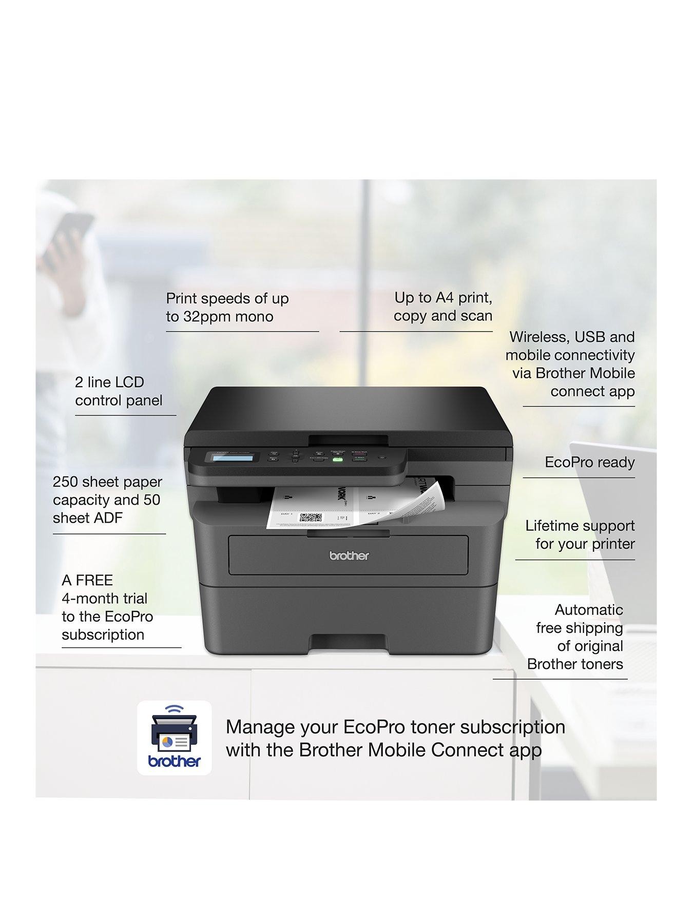  image of brother-dcp-l2627dwe-ecopro-ready-3-in-1-mono-laser-printer
