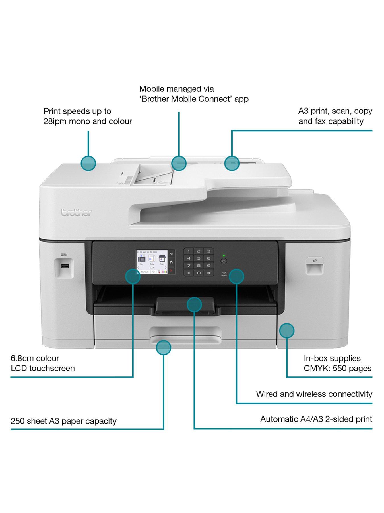  image of brother-mfc-j6540dwe-ecopro-ready-professional-a3-inkjet-wireless-all-in-one-printer