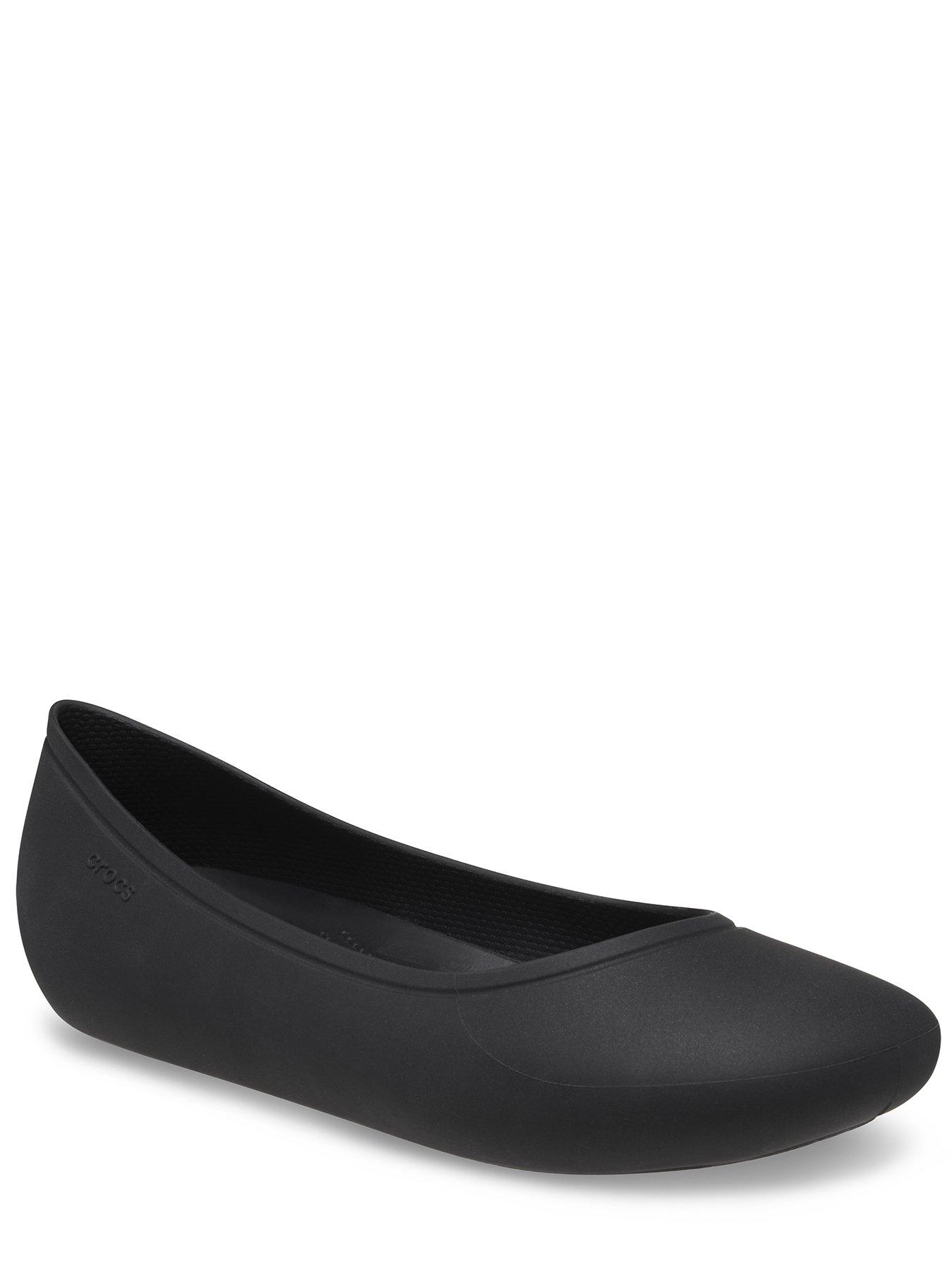 Crocs Brooklyn Flat Black littlewoods