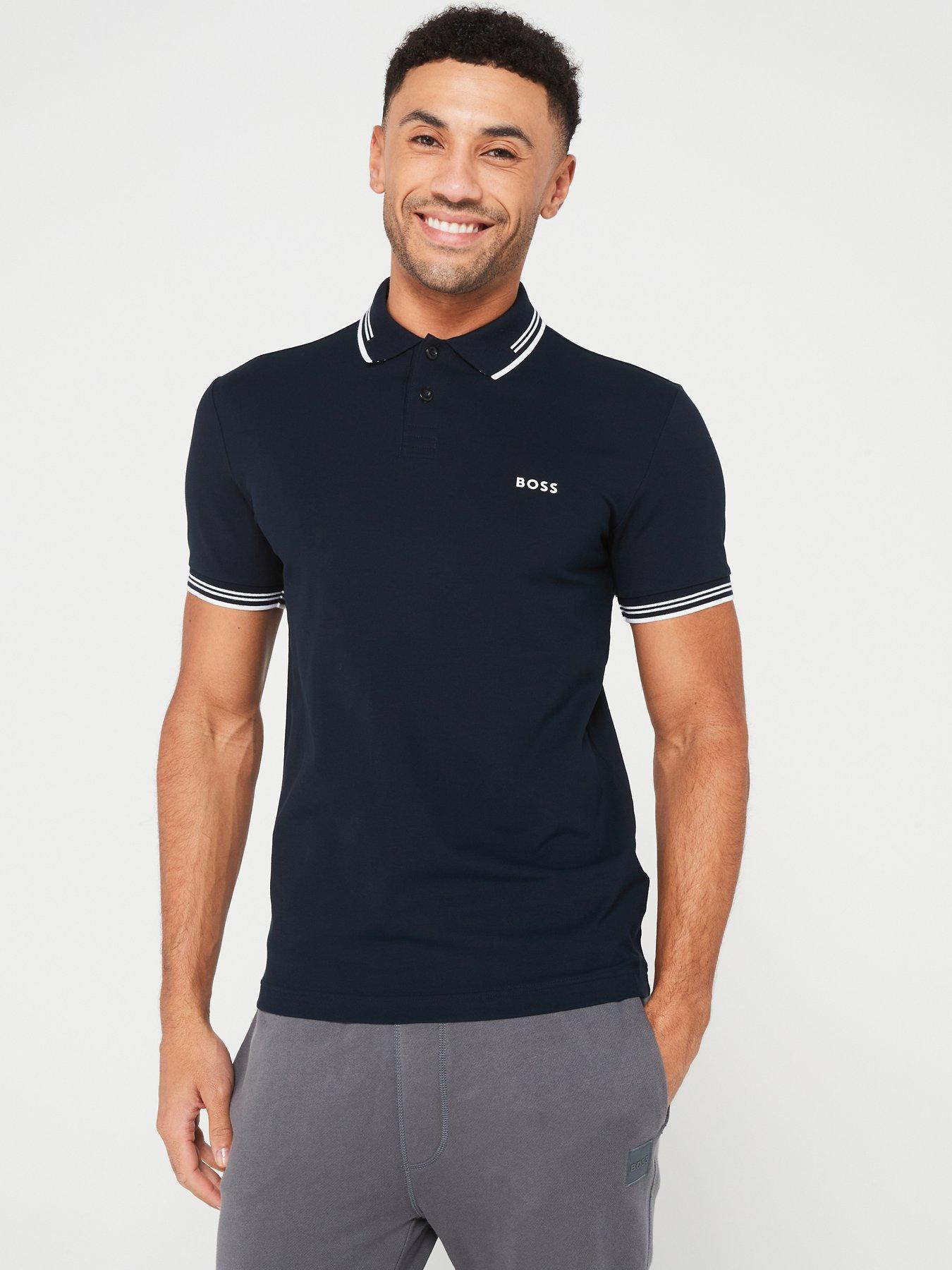 undefined Paul Logo Polo Shirt - Dark Blue