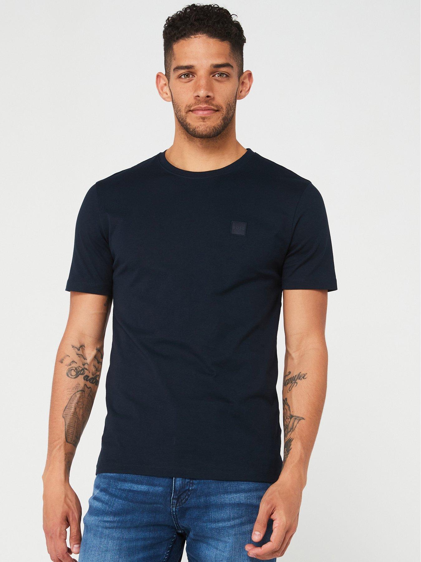 BOSS Tales Relaxed Fit T-Shirt - Dark Blue
