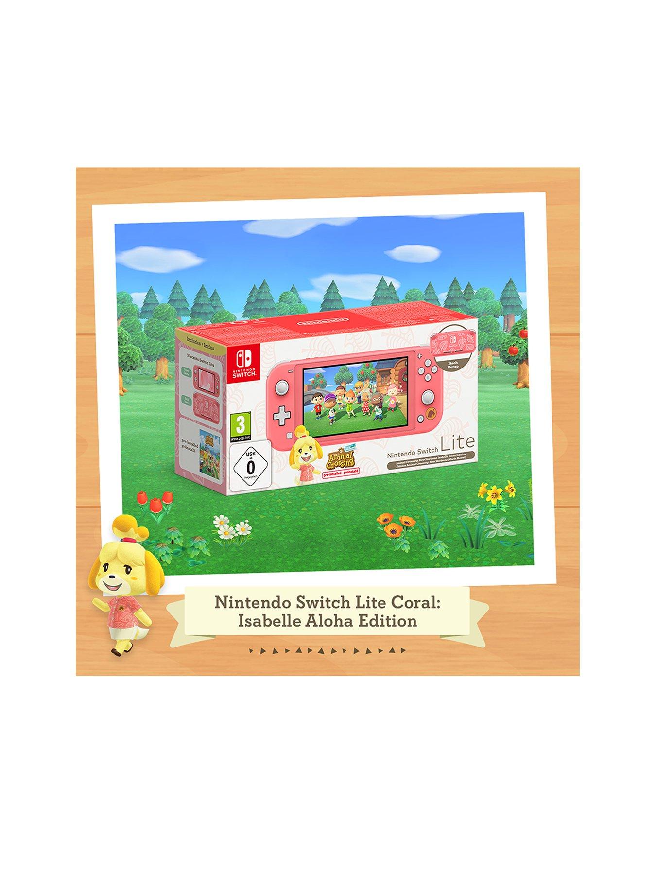 Nintendo Switch Lite (Coral) Bundle Includes Animal Crossing: New Horizons  