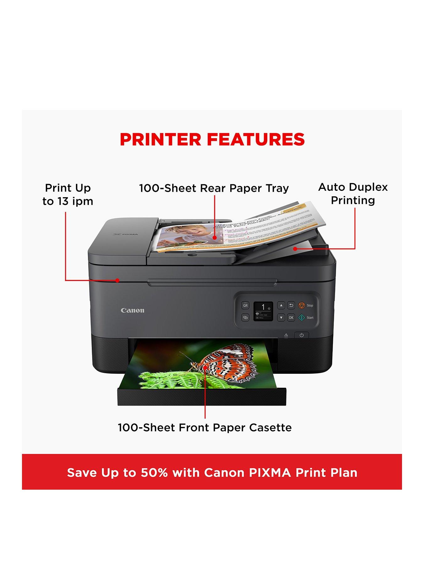 Image 3 of 7 of Canon PIXMA TS7450i Wireless Colour 3-in-One Inkjet Photo Printer - Black