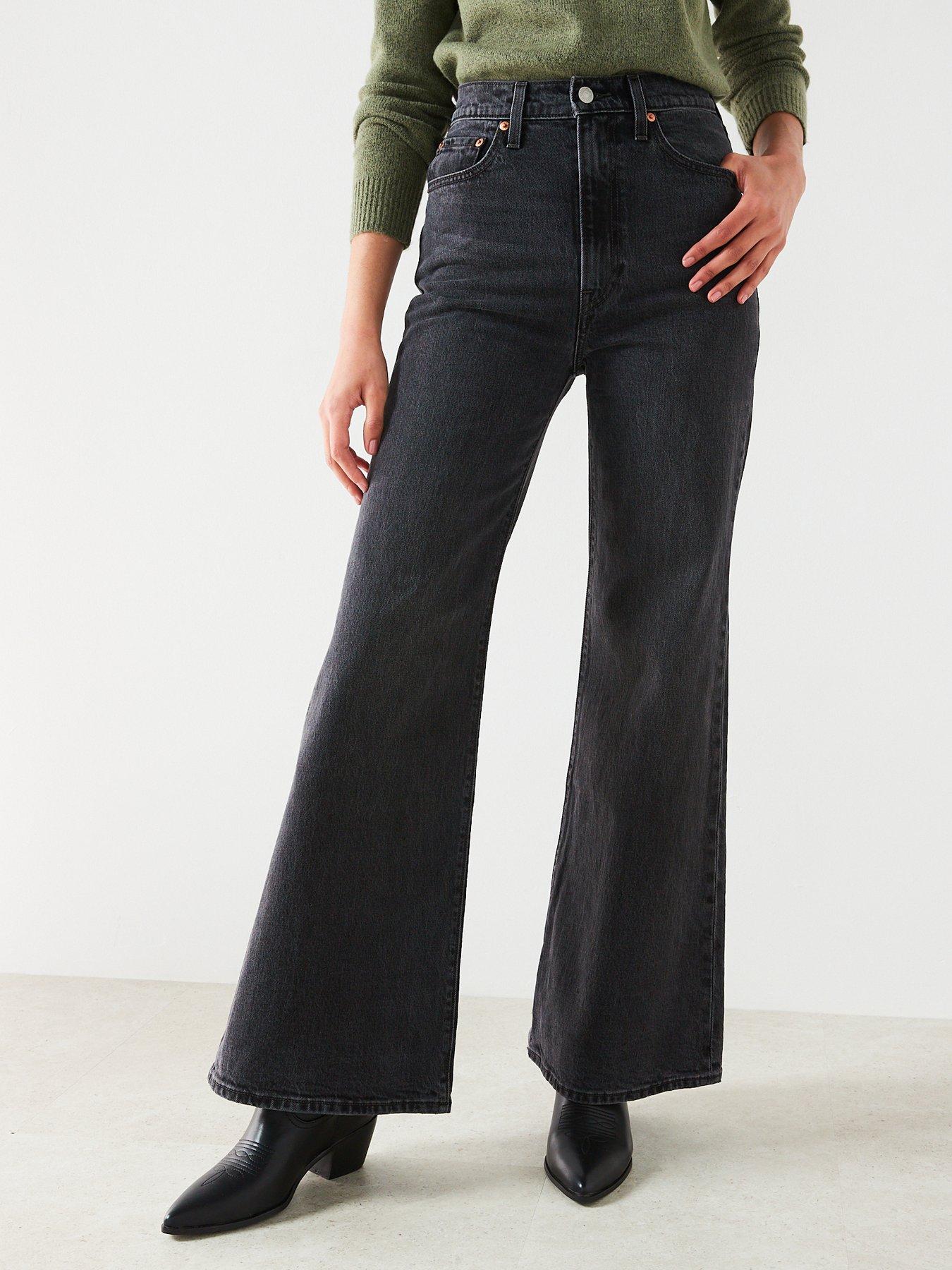 undefined Ribcage Bell Jeans - On The Town No Crack Blue