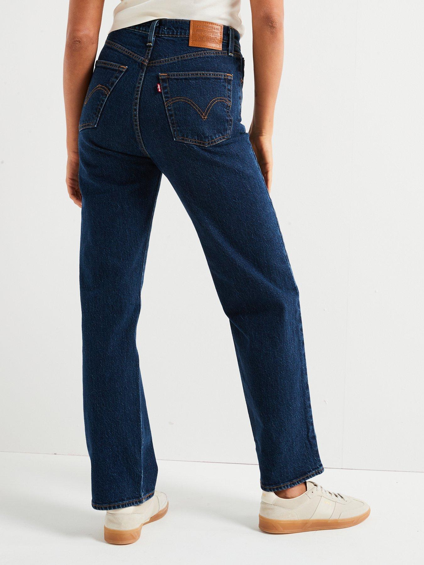 Levi's Ribcage Straight Leg Ankle Jean Salsa Littlewoods