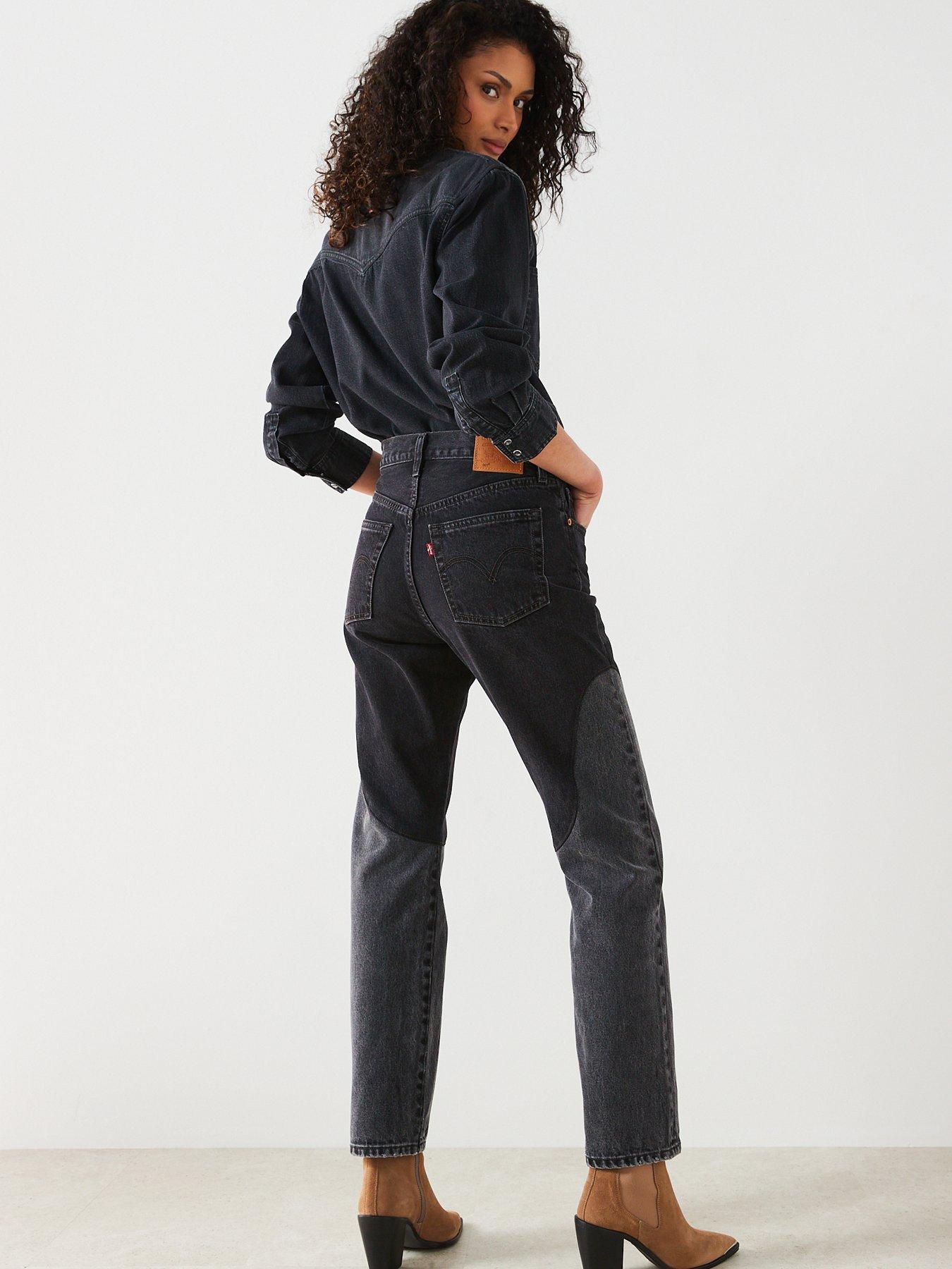  image of levis-501reg-original-jean-off-to-the-ranch-black