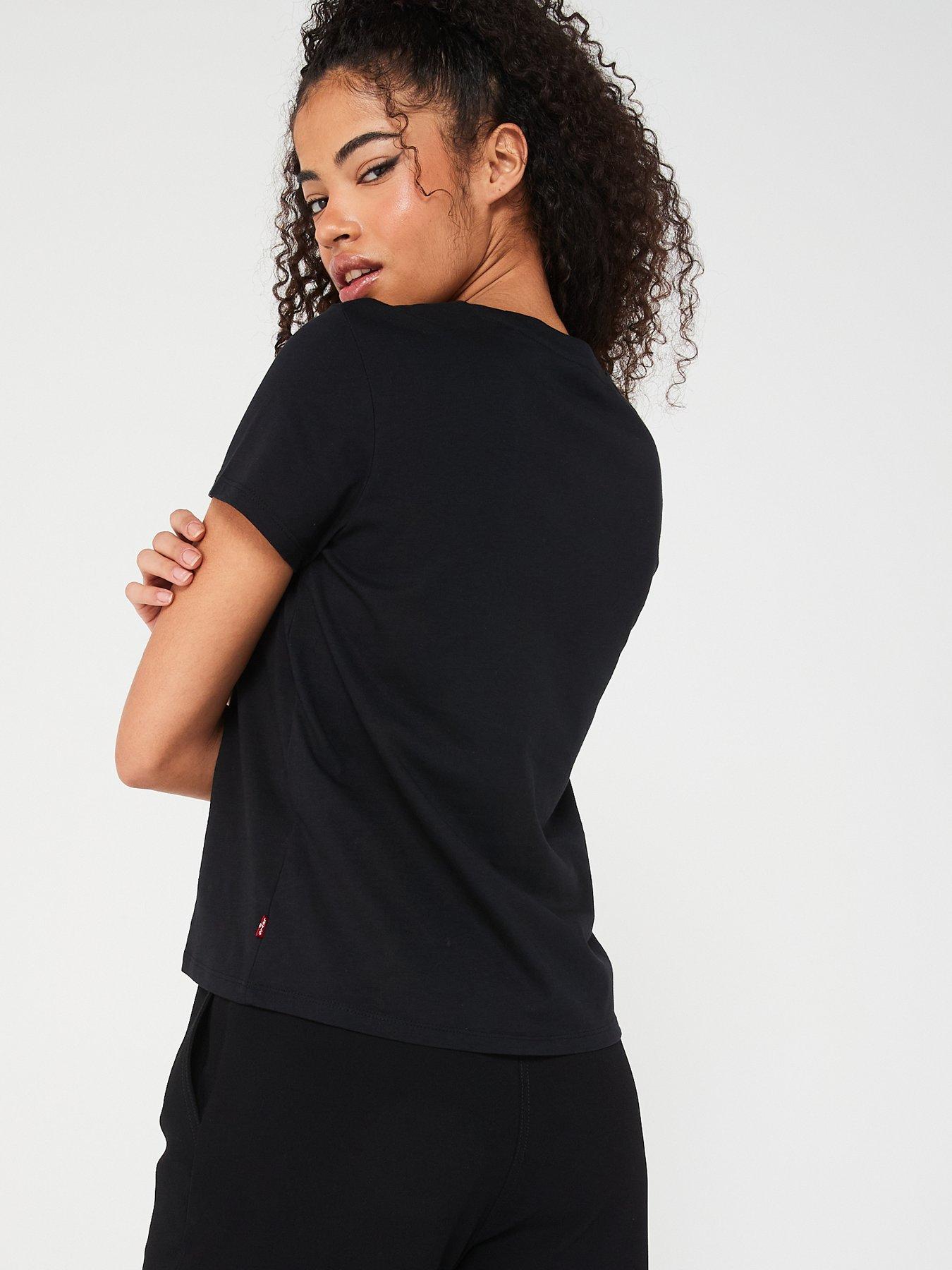  image of levis-graphic-perfect-t-shirt-bw-leopard-caviar