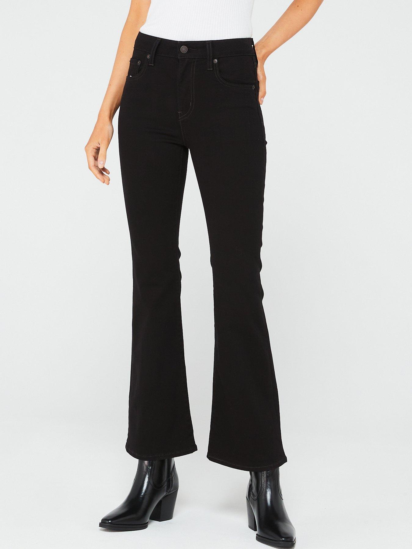 Levi's 726™ High Rise Flare Jeans - Night Is Black