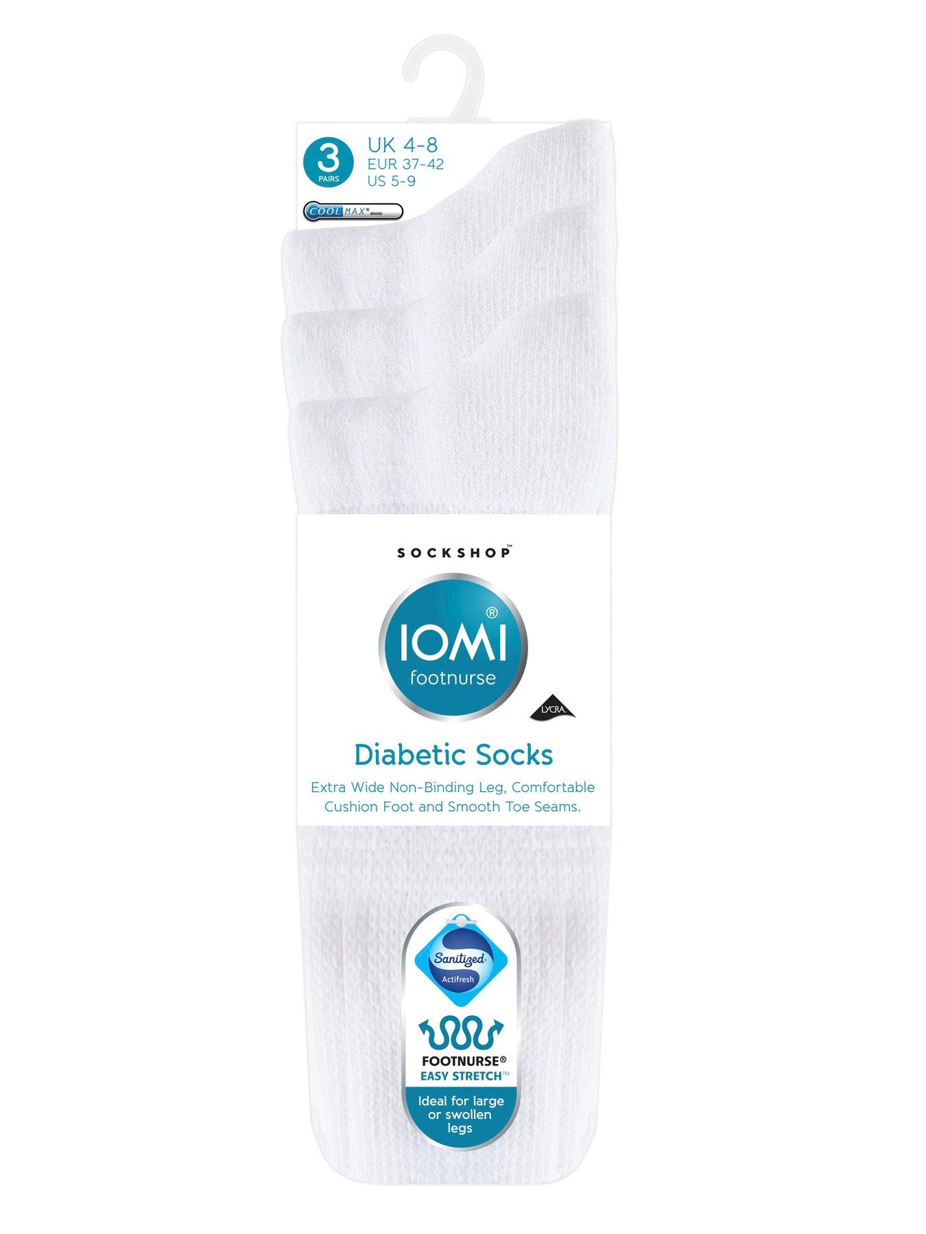  image of heat-holders-3-pair-ladies-iomi-footnurse-cushion-foot-diabetic-socks-white