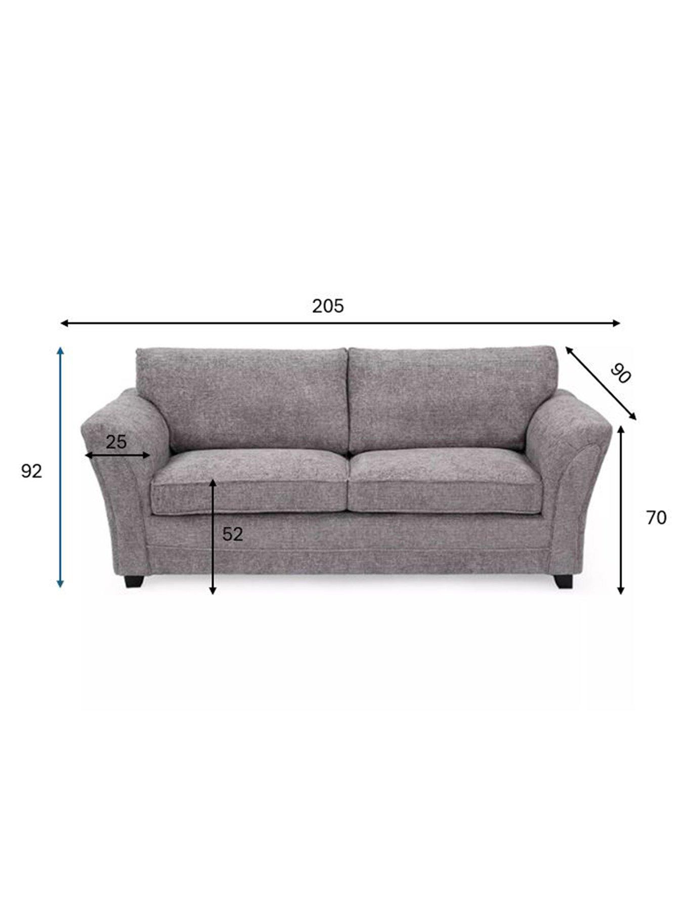 Image 6 of 7 of The Very Collection Dury Chunky Weave 3 Seater Standard Back Sofa&nbsp;- FSC&reg; Certified