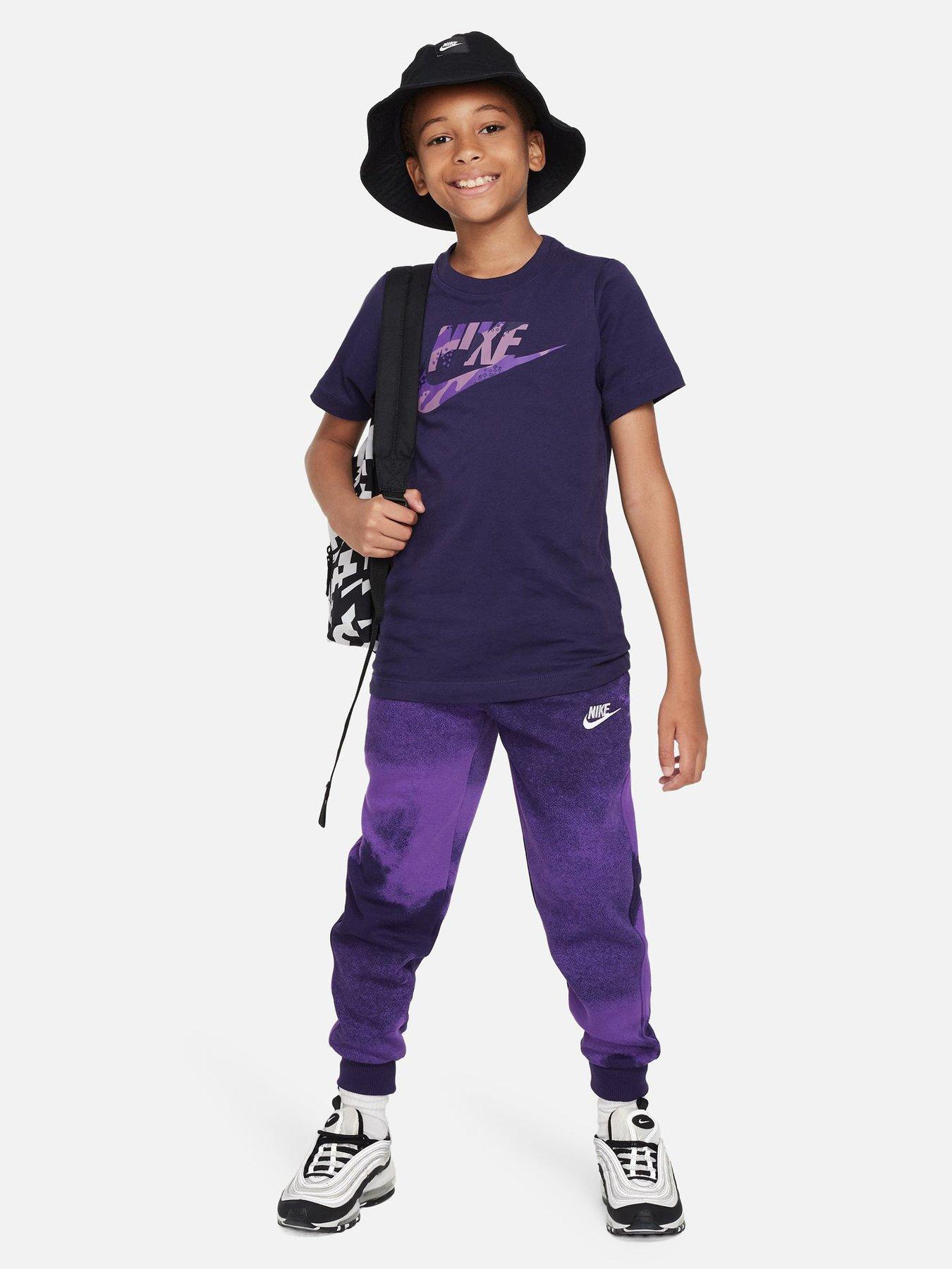 Boys purple 2025 nike shirt