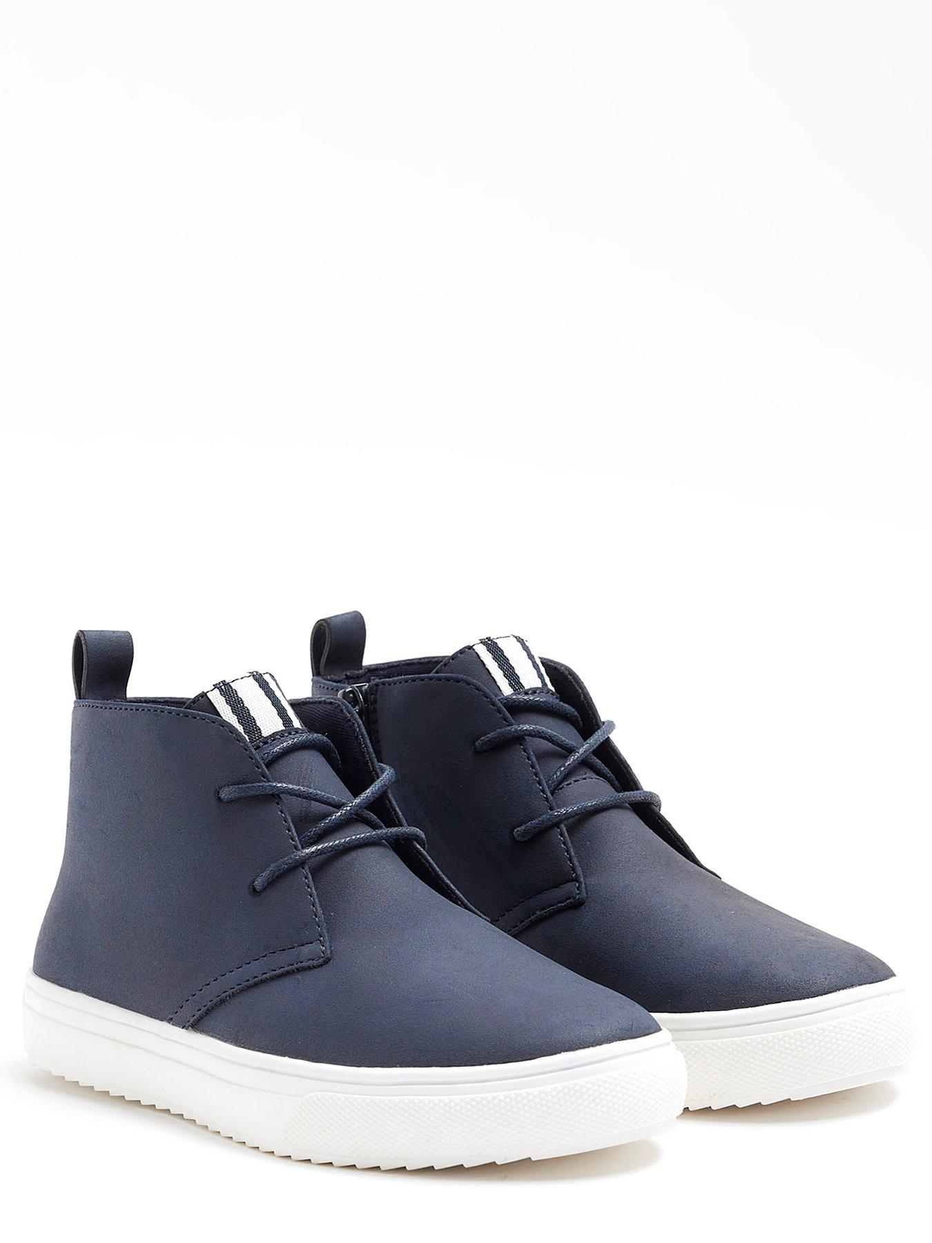 River island navy store boots