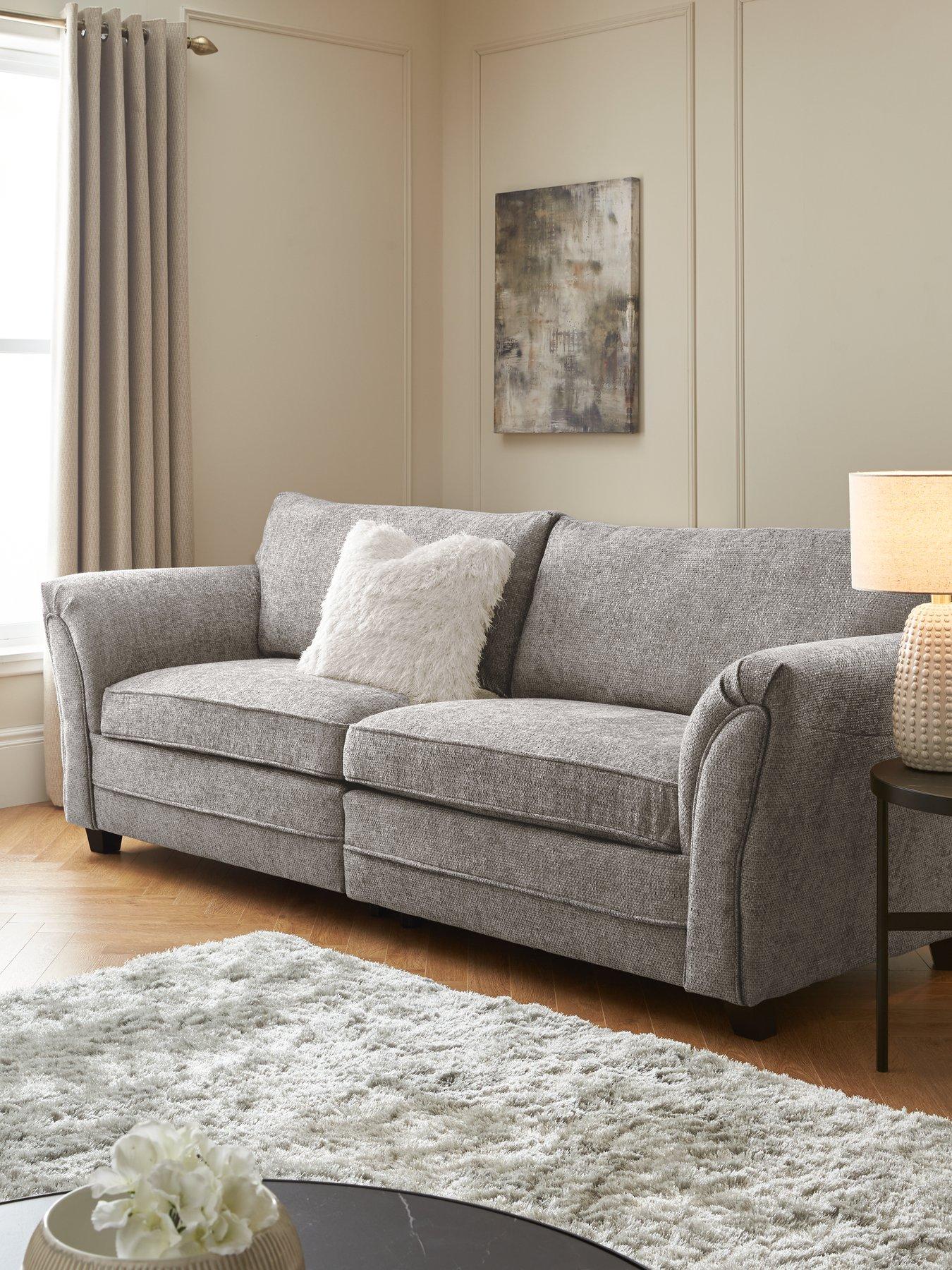 Very Home Dury Chunky Weave 4 Seater Standard Back Sofa - FSC® Certified