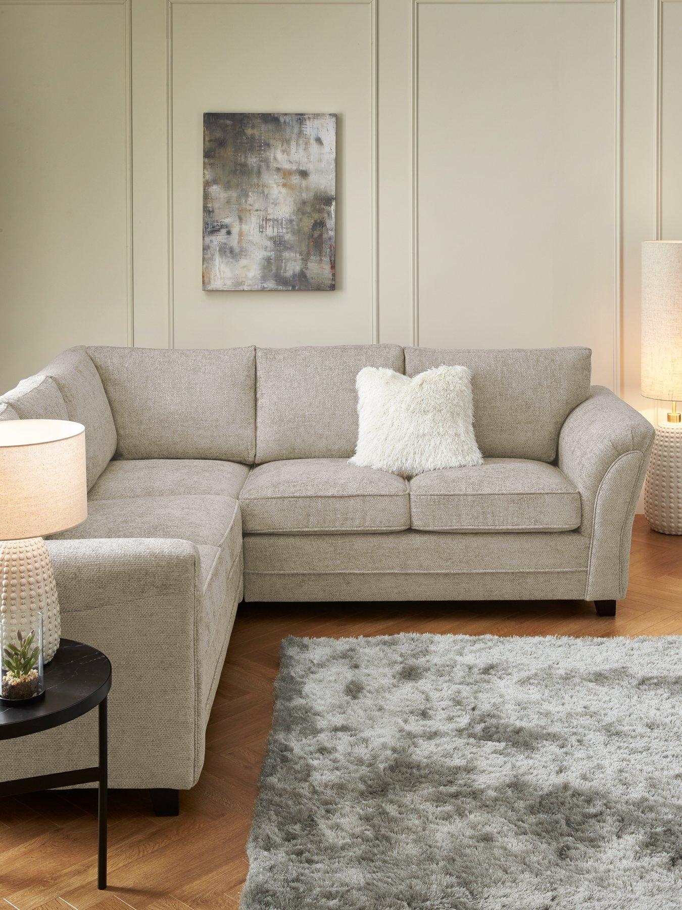 The Very Collection Dury Chunky Weave Standard Back Corner Group Sofa - FSC® Certified