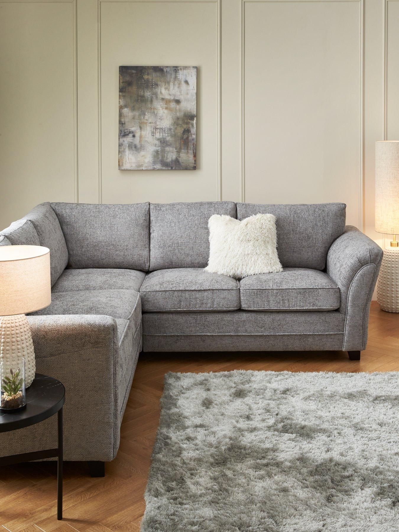 Very Home Dury Chunky Weave Standard Back Corner Group Sofa - FSC® Certified