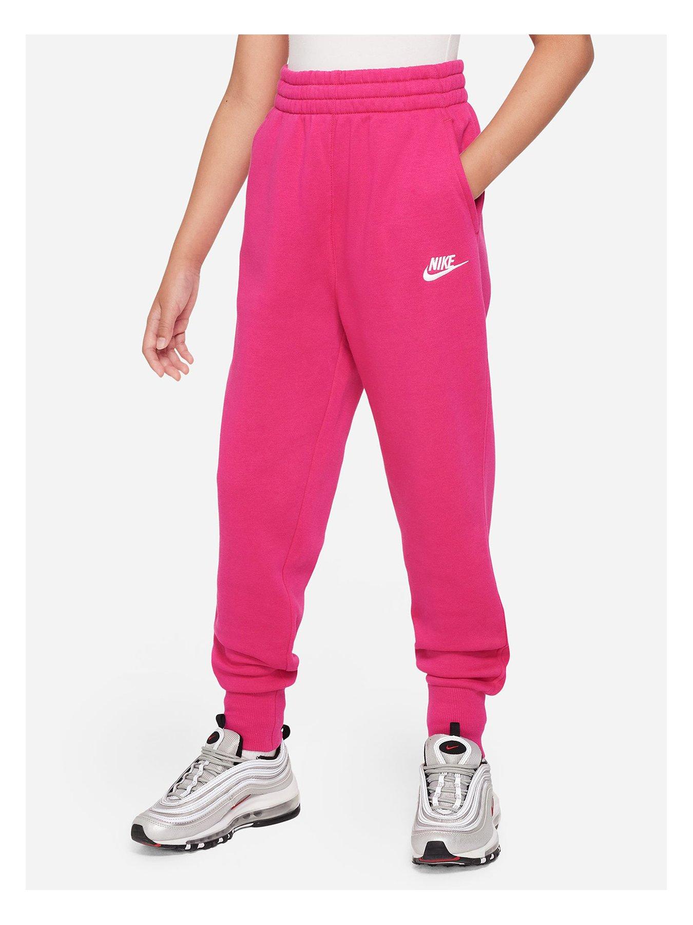 Nike Junior Girls High-waisted Joggers - Pink