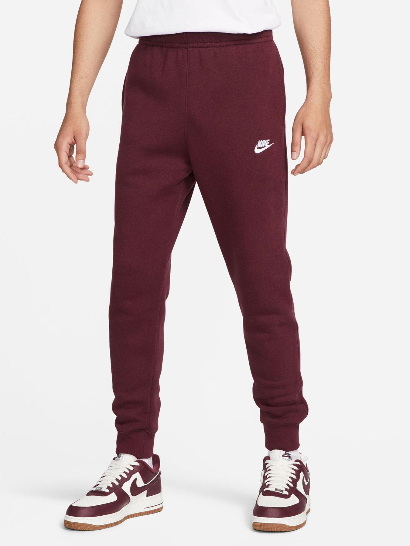 Nike joggers maroon sale