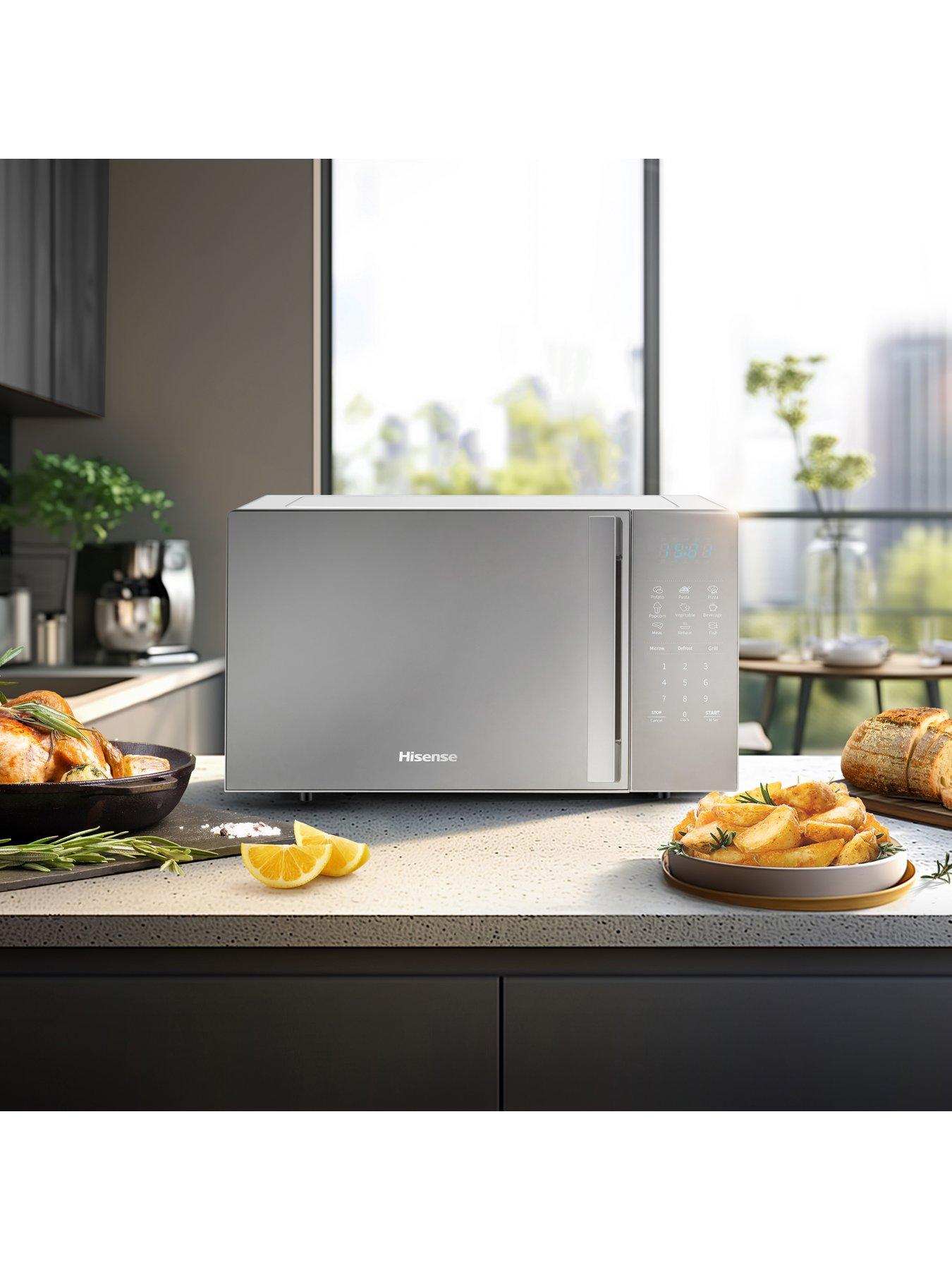  image of hisense-20-litre-microwave-mirror-look--silver