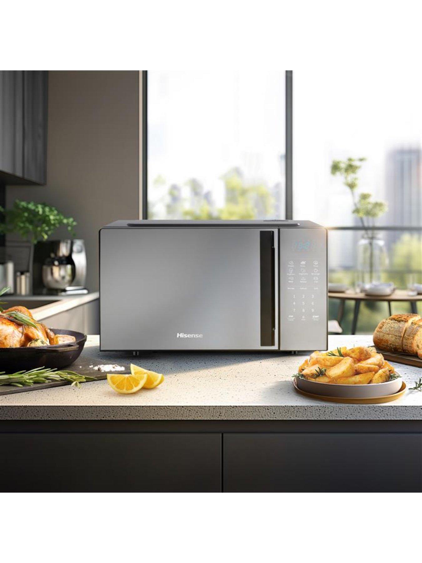  image of hisense-20-litre-microwave-mirror-look--black-stainless-steel