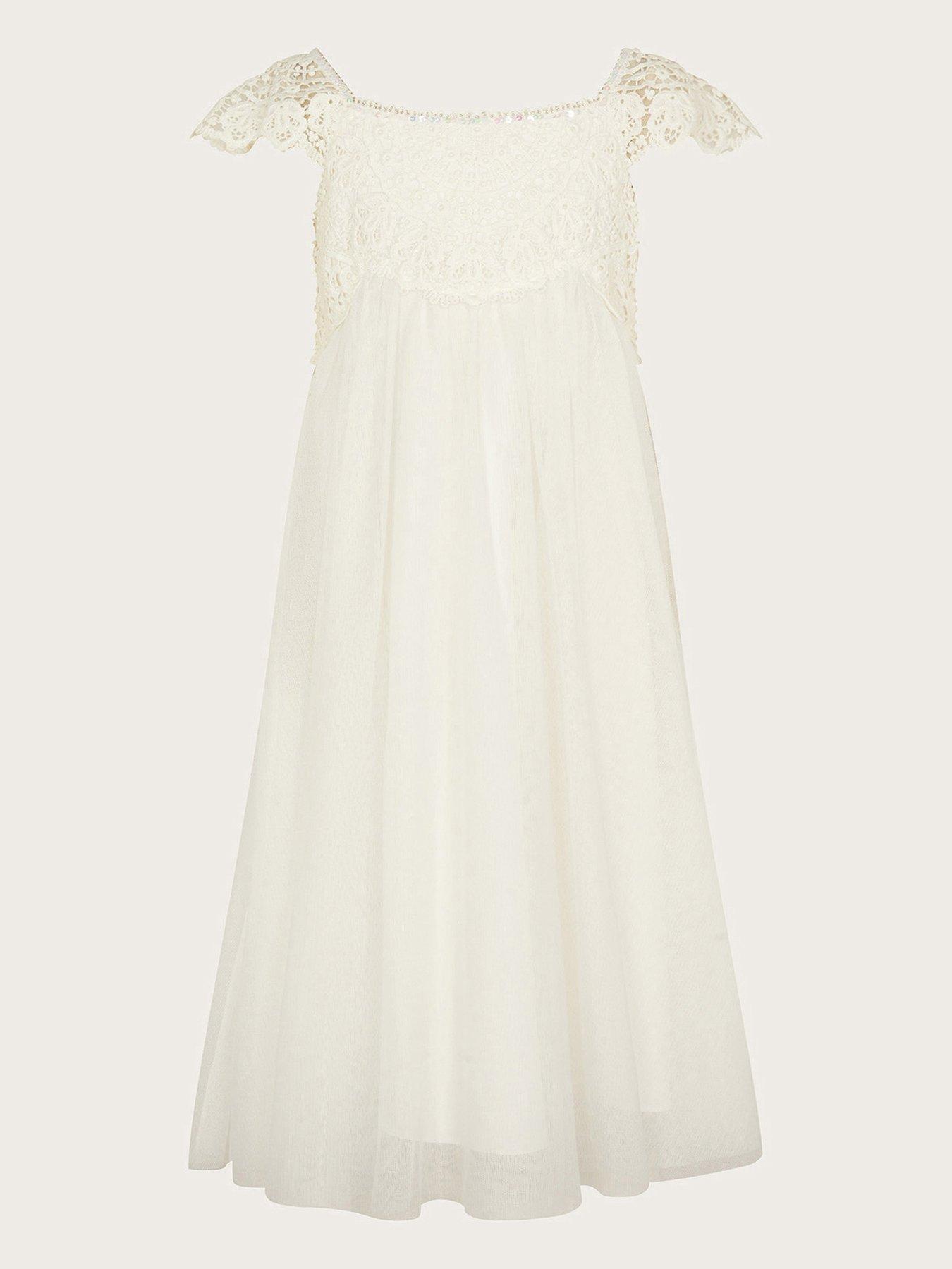 undefined Girls Estella Dress - Ivory
