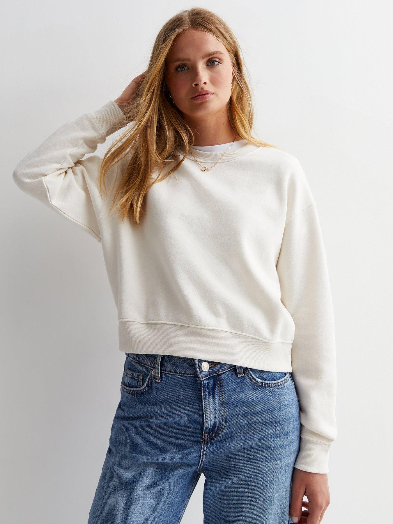 New look best sale white sweatshirt