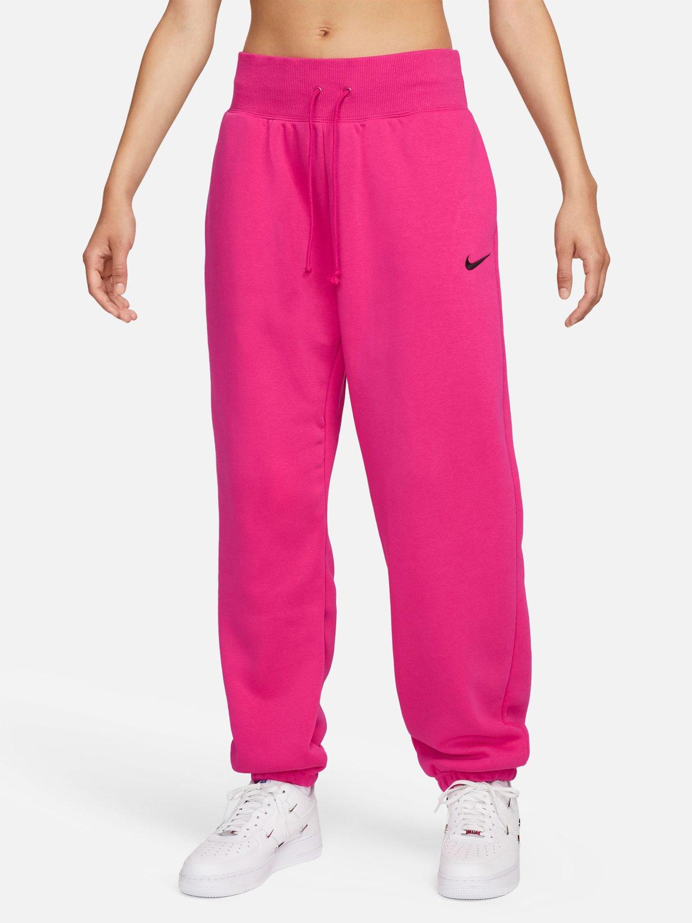 Nike Women's Highwaisted Oversized Sweatpants Pink