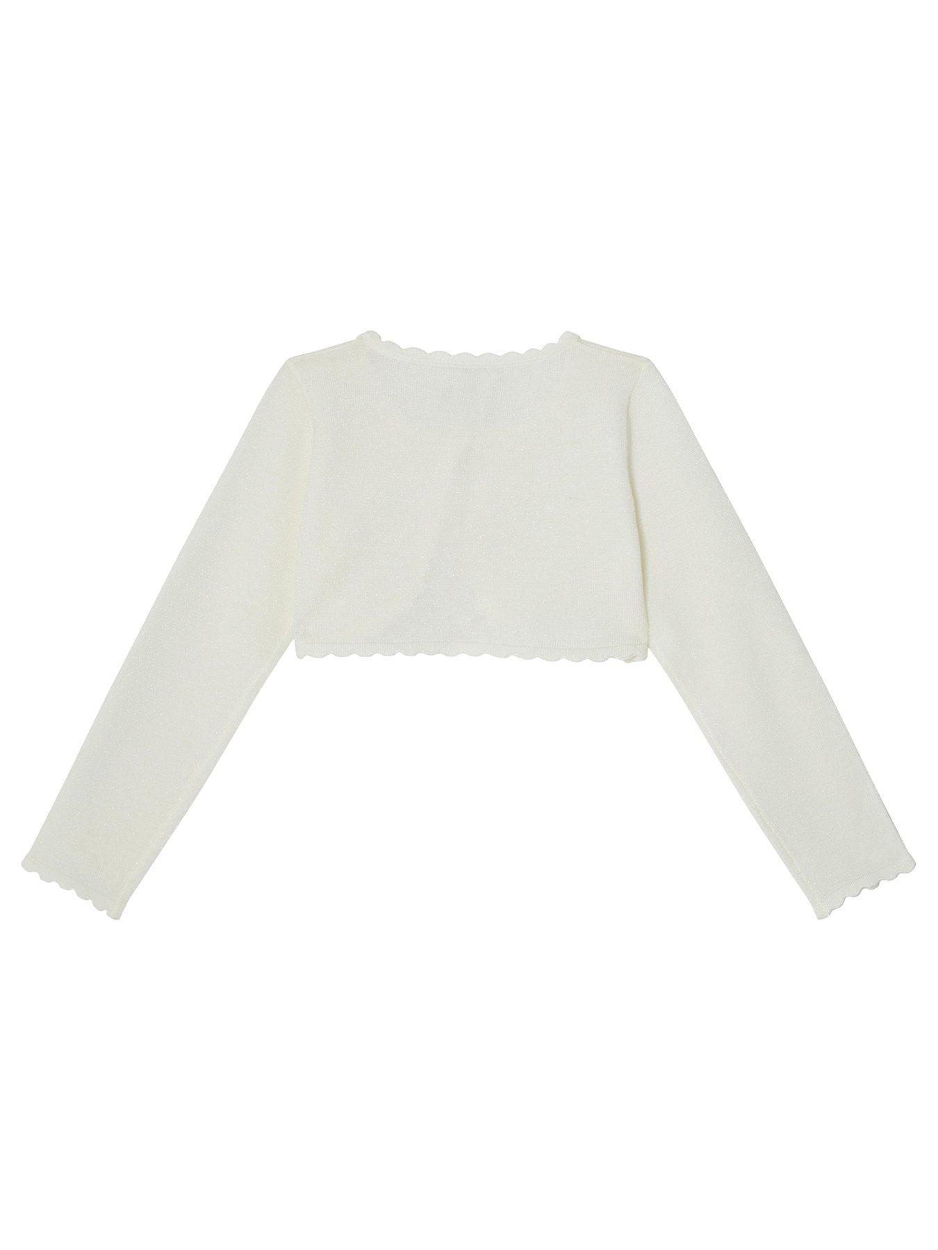 Monsoon Girls Niamh Cardigan Ivory Littlewoods