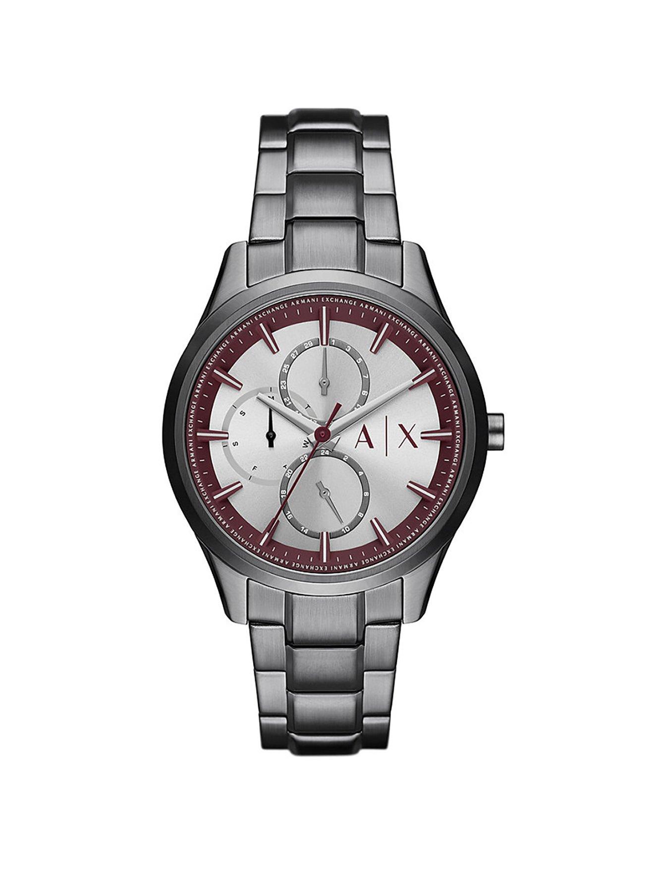 Multifunction Gunmetal Stainless Steel Watch