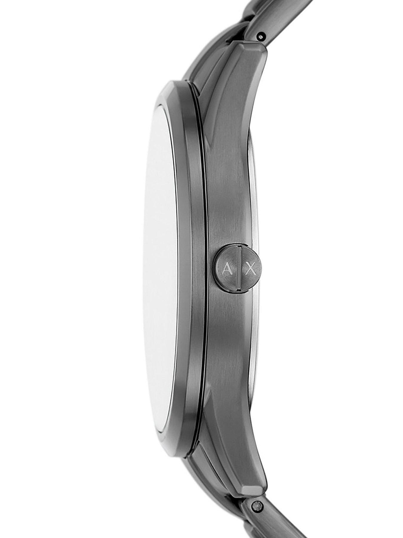 Armani exchange online gunmetal watch