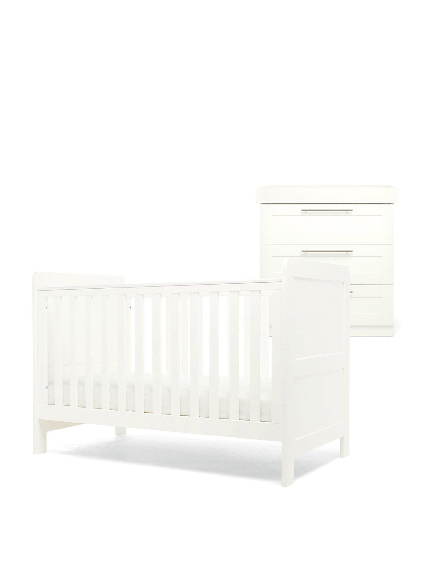 Image 1 of 6 of Mamas & Papas Hampden 2 Piece Furniture Set- White