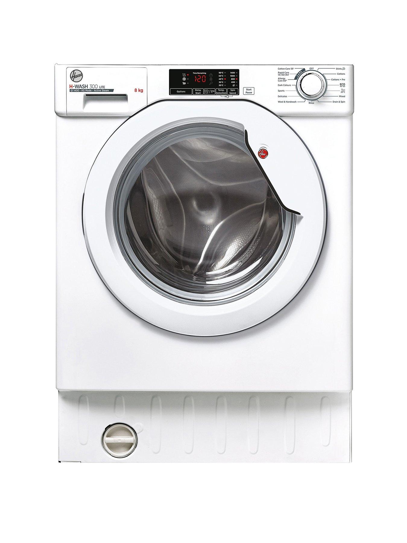 undefined H-WASH 300 LITE HBWS 48D1W4-80 Integrated 8 kg 1400 Spin Washing Machine