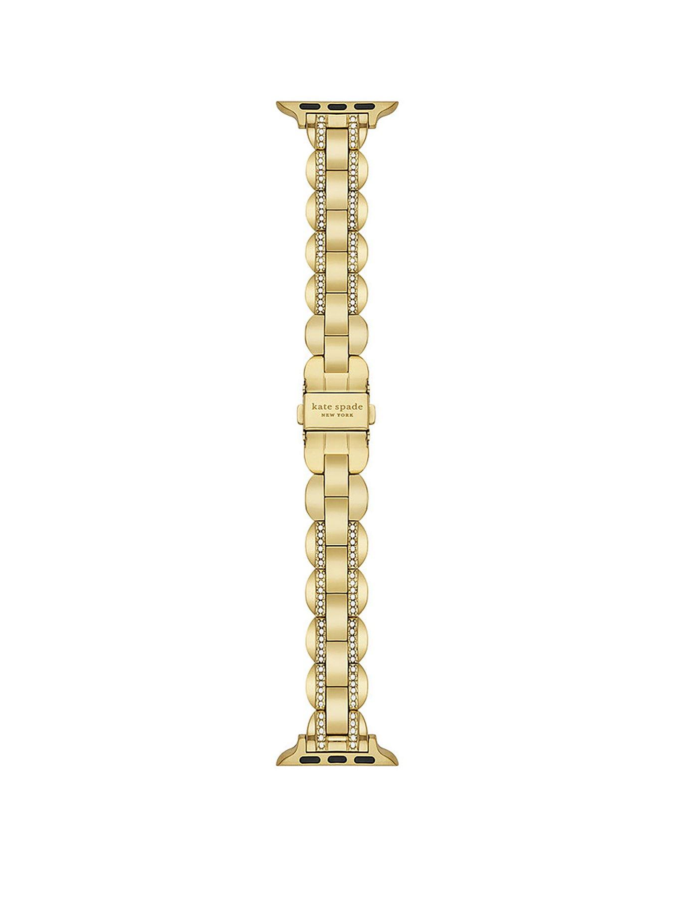  image of kate-spade-new-york-kate-spade-gold-tone-apple-strap